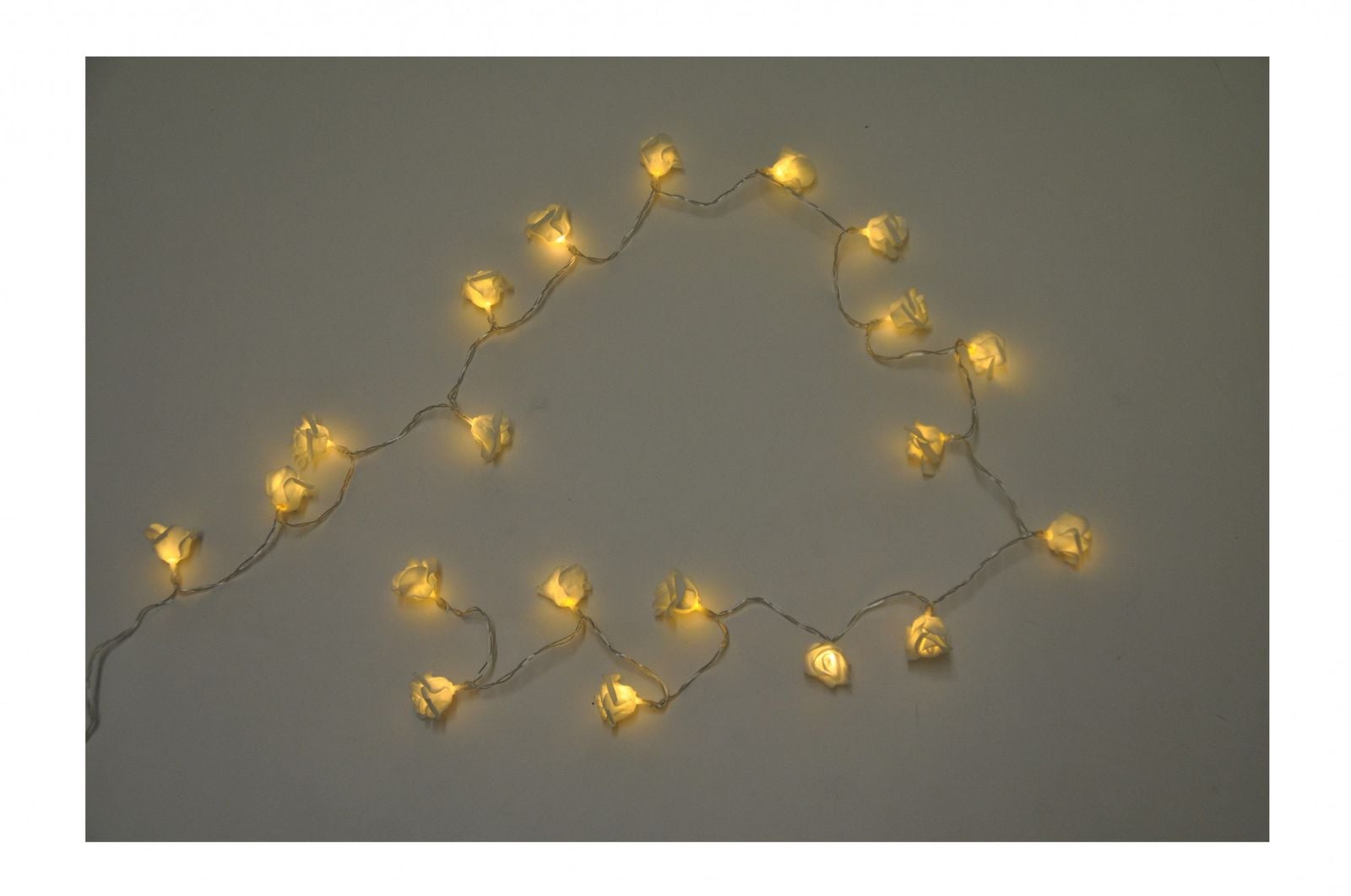 BURI BURI Lichterkette 20 LEDs Weihnachtsdeko Stern Bl&uuml;te Hochzeit - Bild 1