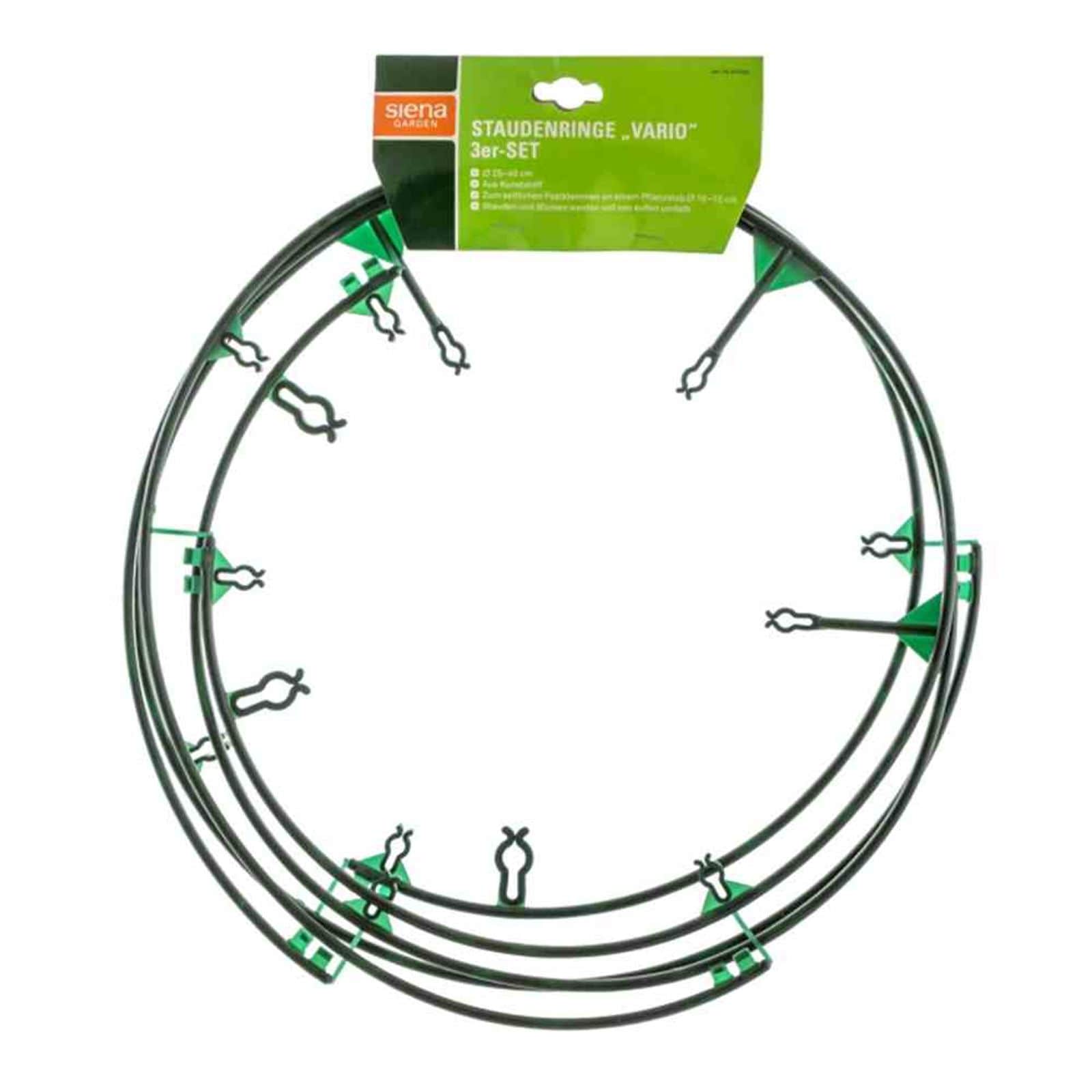 Siena Garden Staudenring 3er Pack 25-40 cm Durchmesser verstellbar - Bild 1