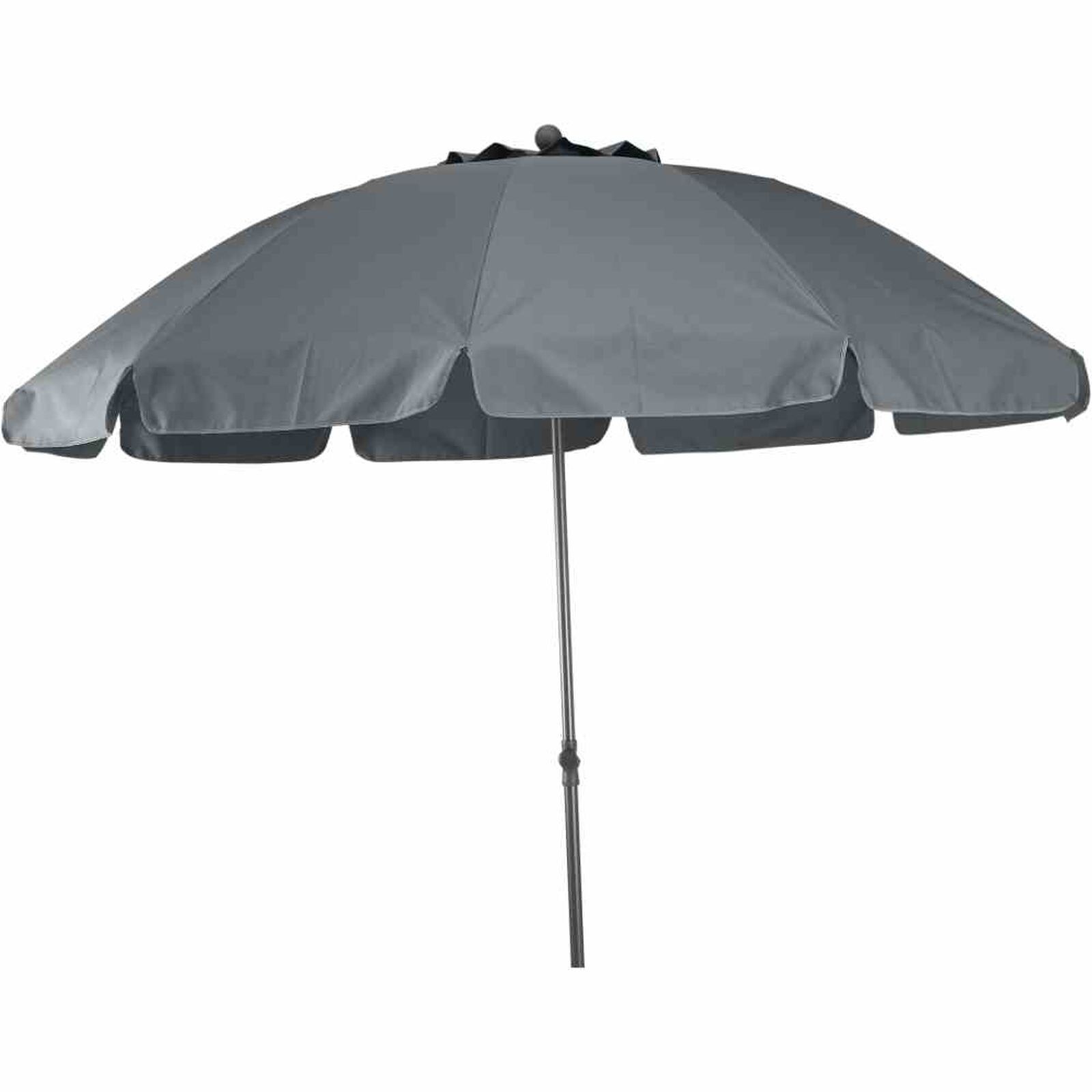 Siena Garden Tropico Mittelstockschirm anthrazit/grau Ø 200cm Terrassenschirm