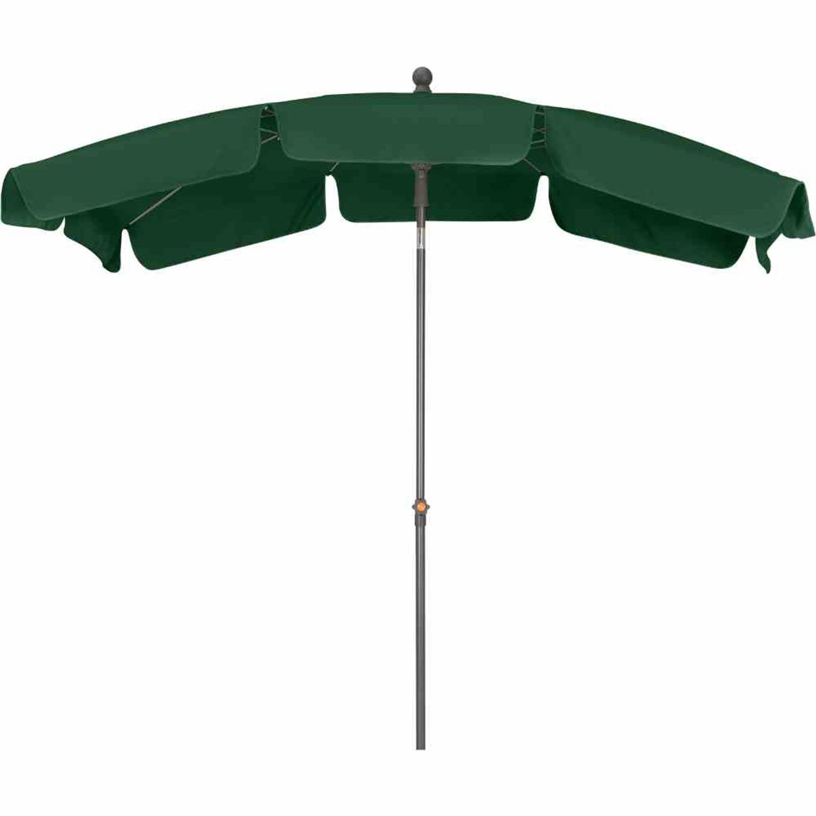 Siena Garden Tropico Mittelstockschirm anthrazit/gr&uuml;n 210x140cm Gestell Stahl anthr - Bild 1