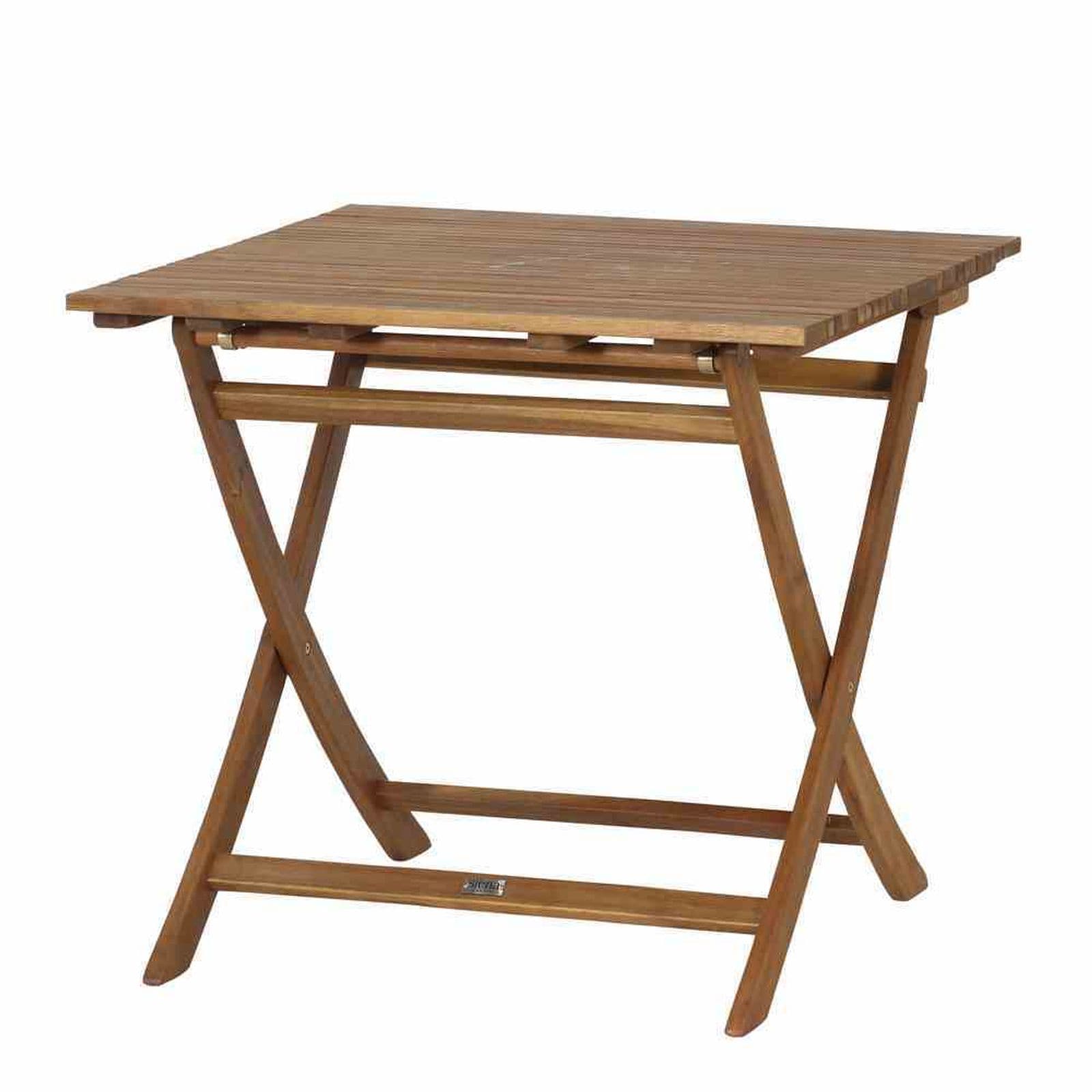 Siena Garden Falun Klapptisch 80x80x74 cm Gestell und Tischplatte Akazienholz natur - Bild 1