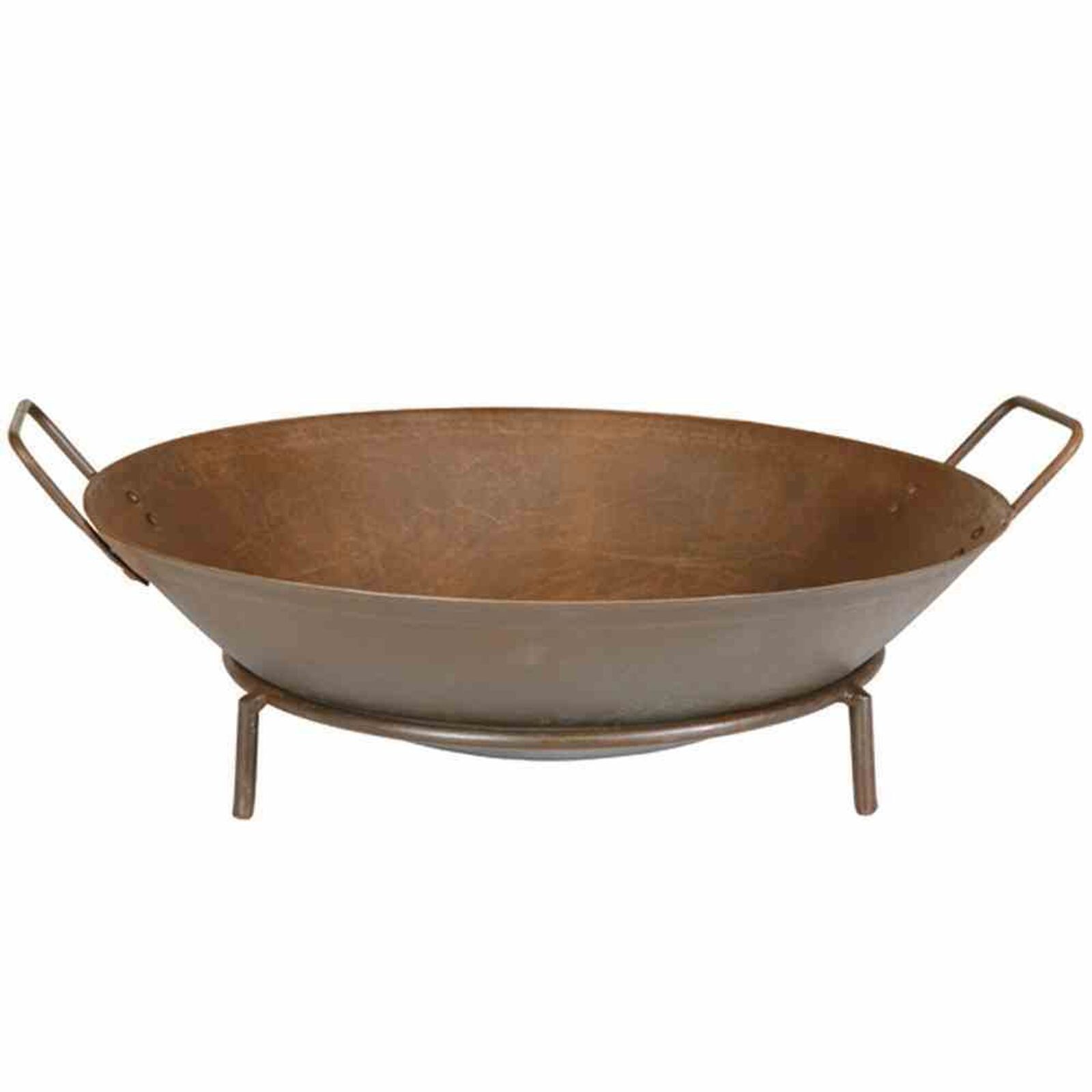 Siena Garden Feuerschale Rusty Ø 48 cm Gusseisen rostbraun, mit Griffen