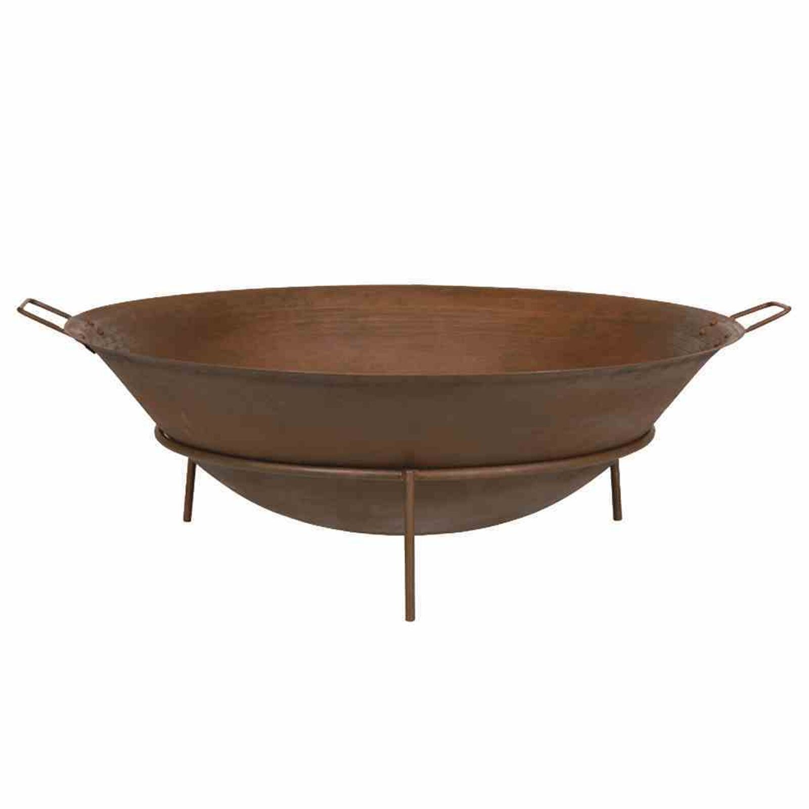 Siena Garden Feuerschale Rusty Ø 61 cm Gusseisen rostbraun, mit Griffen
