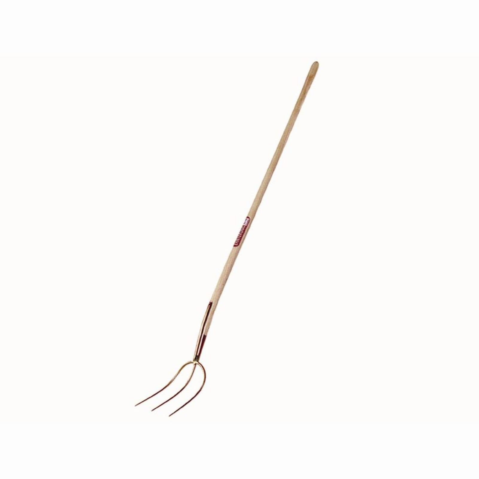 FREUND VICTORIA Streugabel 3 Zinken  26x20cm 135cm Eschen-Stiel, gold-lackiert - Bild 1