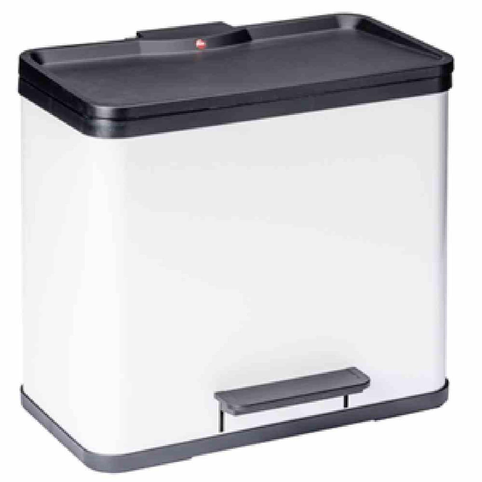 Hailo Abfalltrenner "&Ouml;ko Trio Plus L" 3 x 9 l wei&szlig; - Bild 1