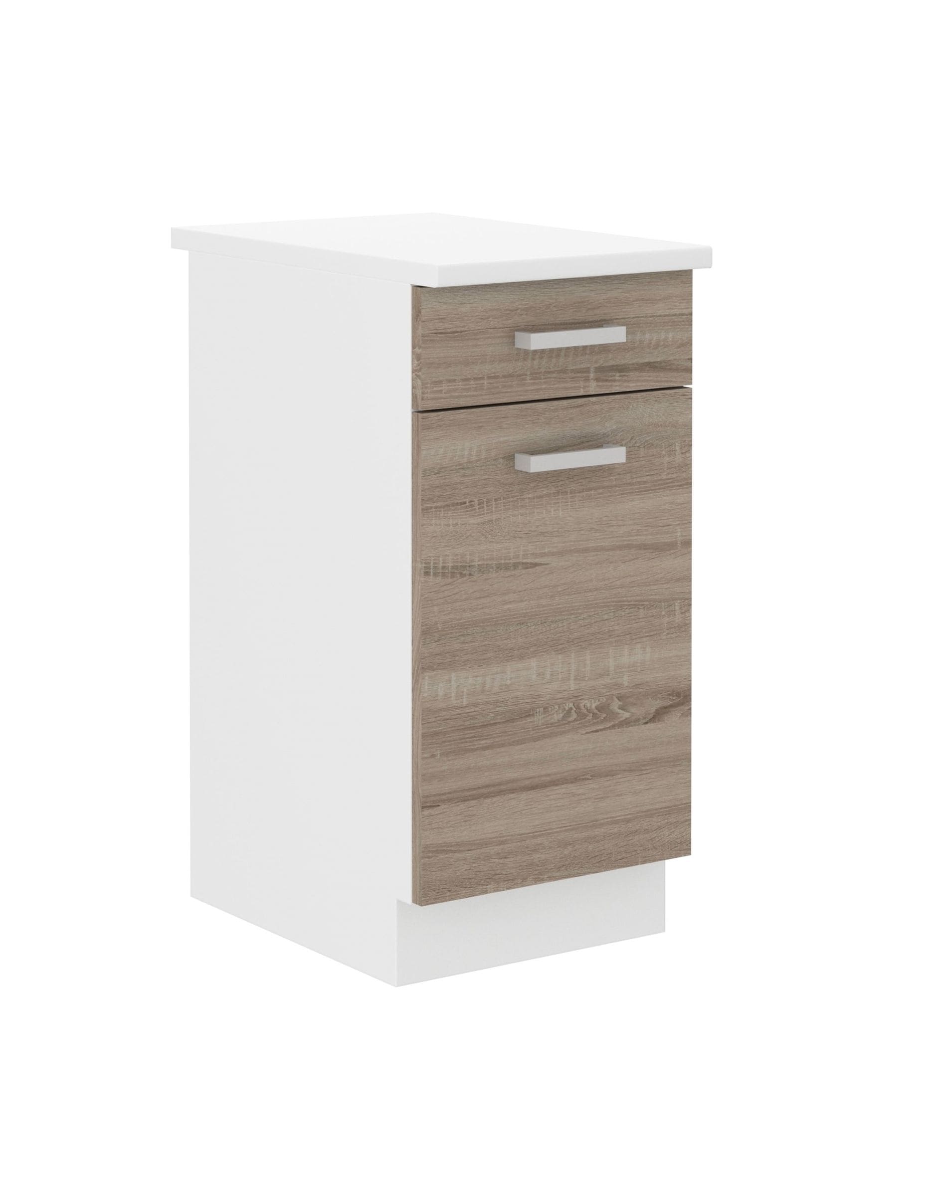 K&uuml;chen Unterschrank 40 cm f&uuml;r das Modell &bdquo;Dave 240 Eiche Sonoma Tr&uuml;ffel&ldquo; - Bild 1