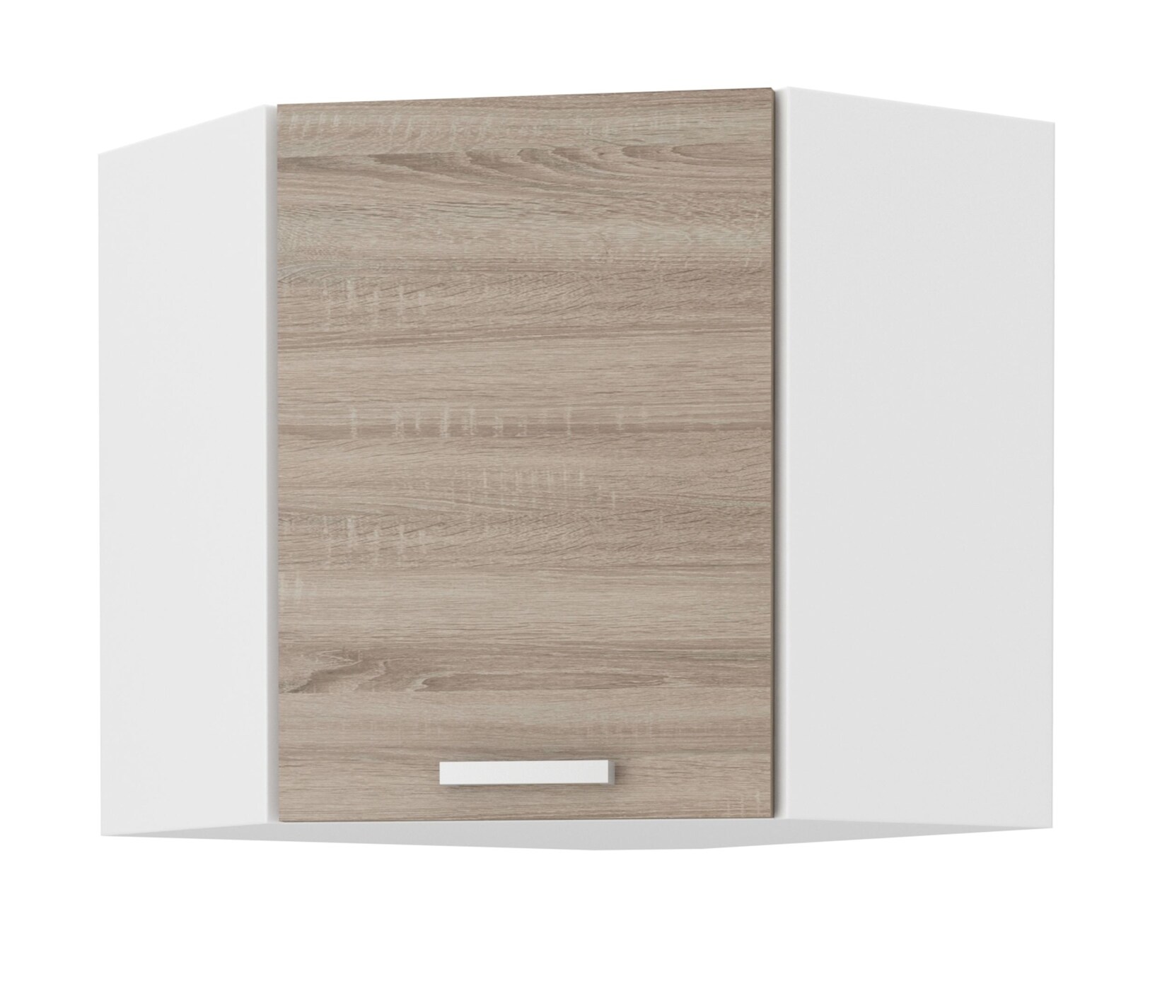 Küchen Eckhängeschrank 58x58 cm für das Modell „Dave 240 Eiche Sonoma Trüffel“