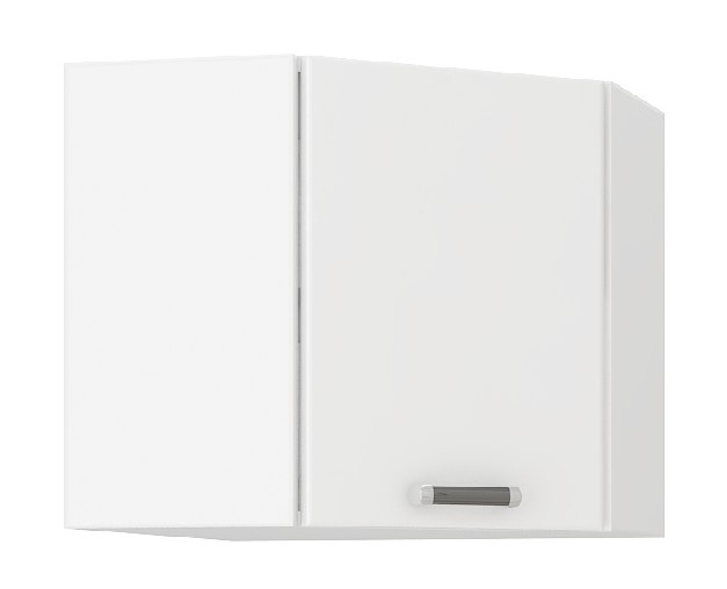 K&uuml;chen Eckh&auml;ngeschrank 58x58 cm f&uuml;r das Modell &bdquo;Omega 240 Schwarz + Weiss&ldquo; - Bild 1