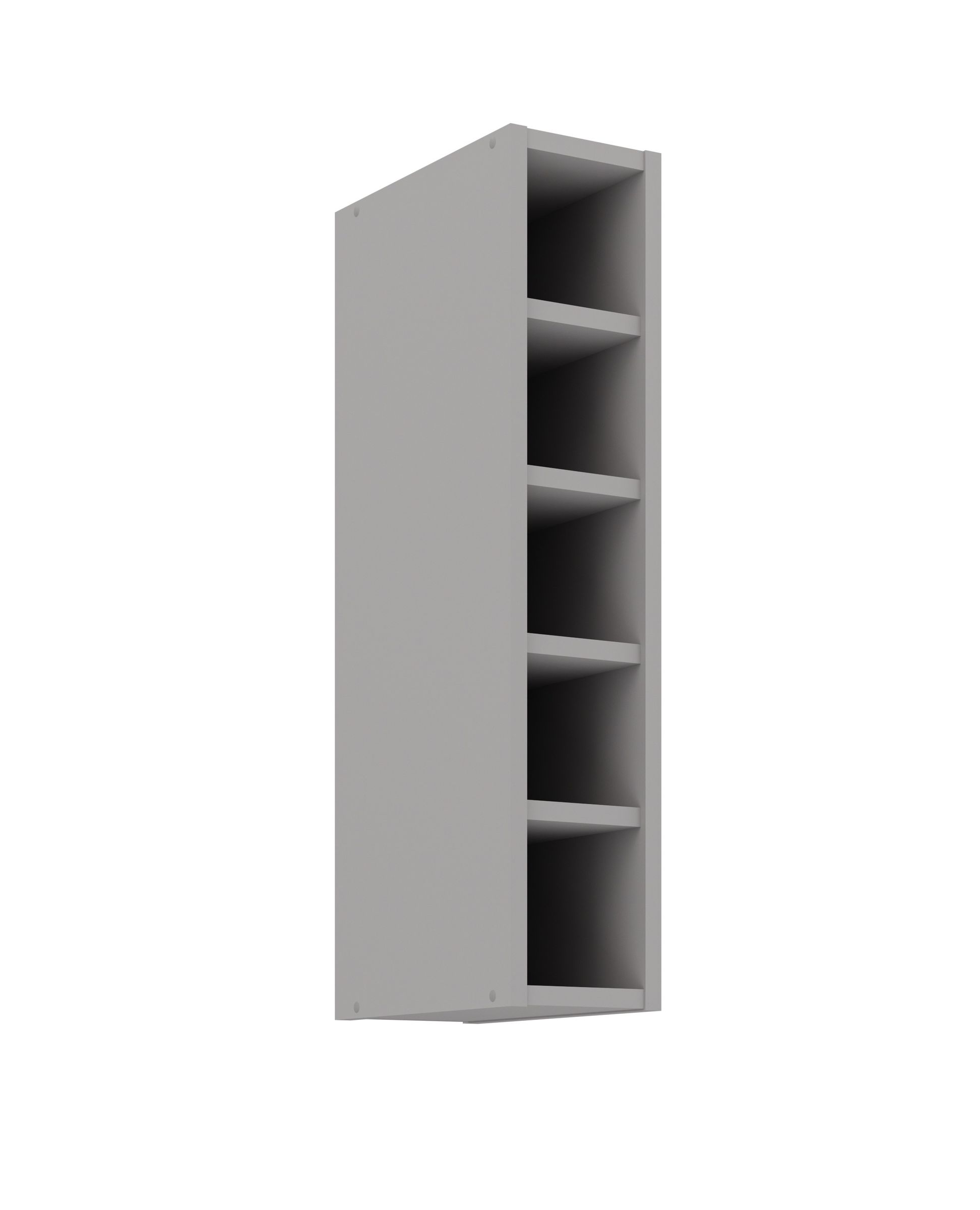 H&auml;ngeschrank Regal 15 cm Bianca Grey Rose - Grau K&uuml;chenzeile K&uuml;chenblock - Bild 1