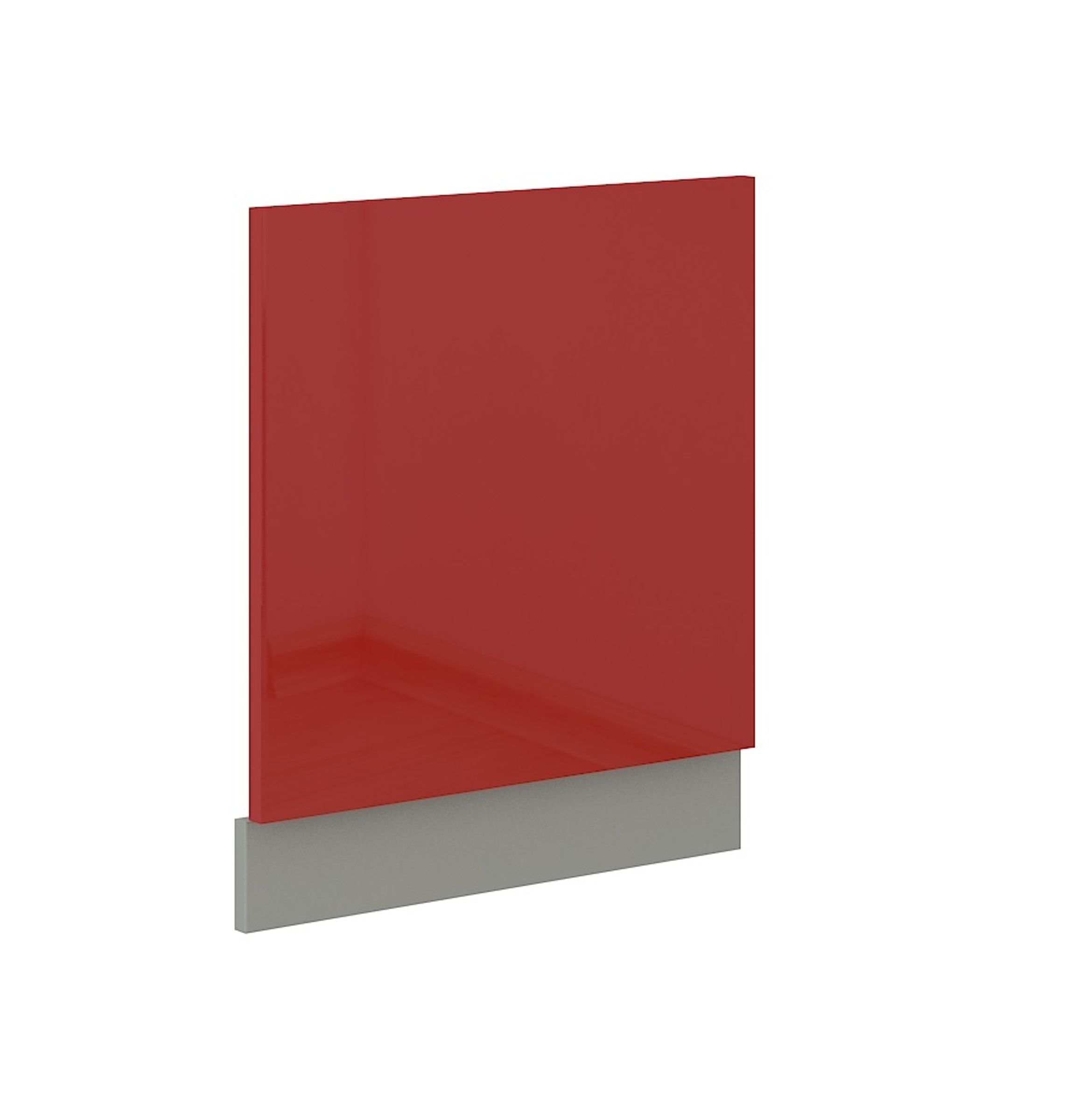 Frontblende Geschirrsp&uuml;ler integriert 60 cm Rot Hochglanz K&uuml;che Rose Bianca - Bild 1