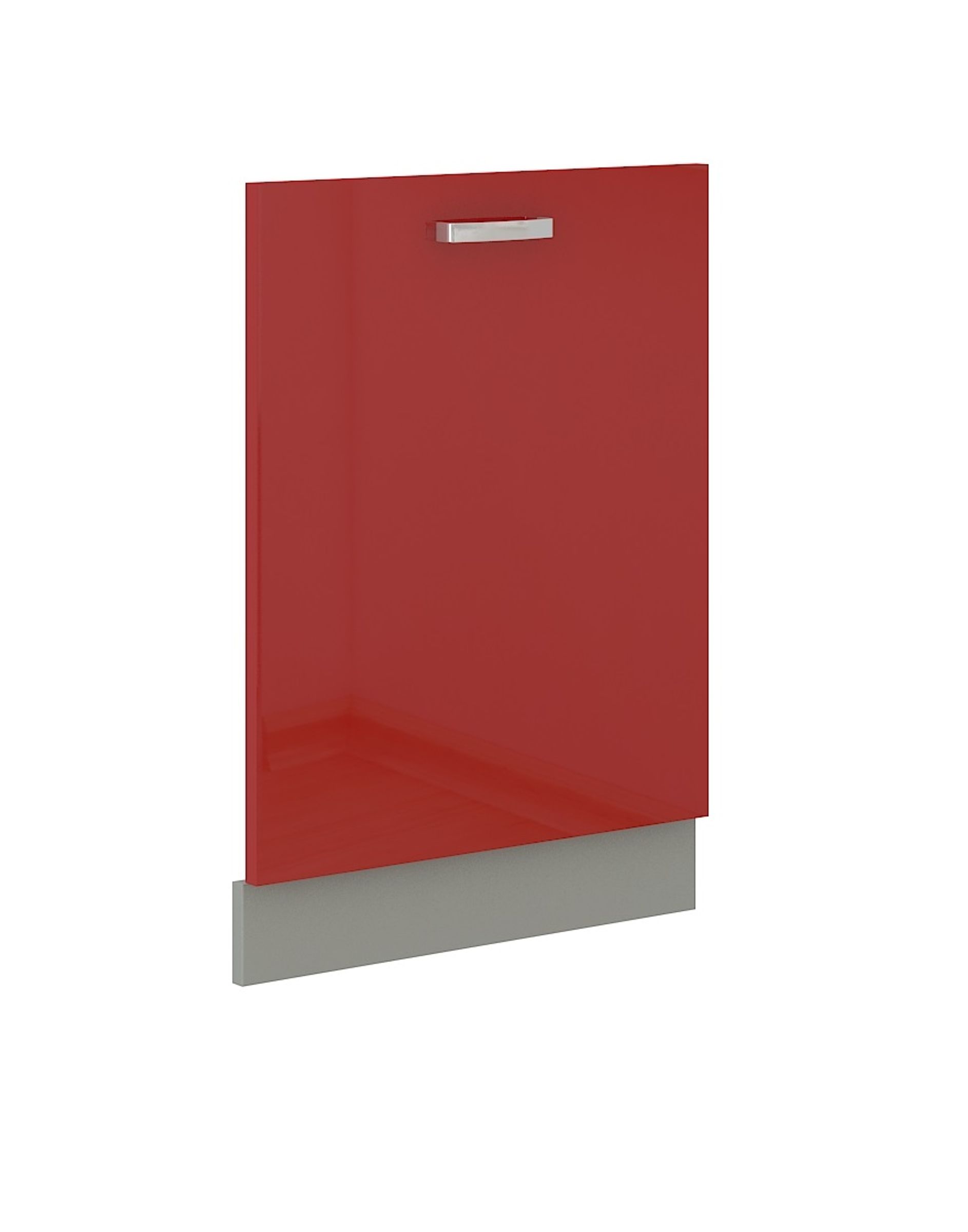 Frontblende Geschirrsp&uuml;ler vollintegriert 60 cm Rot Hochglanz K&uuml;che Rose Bianca - Bild 1