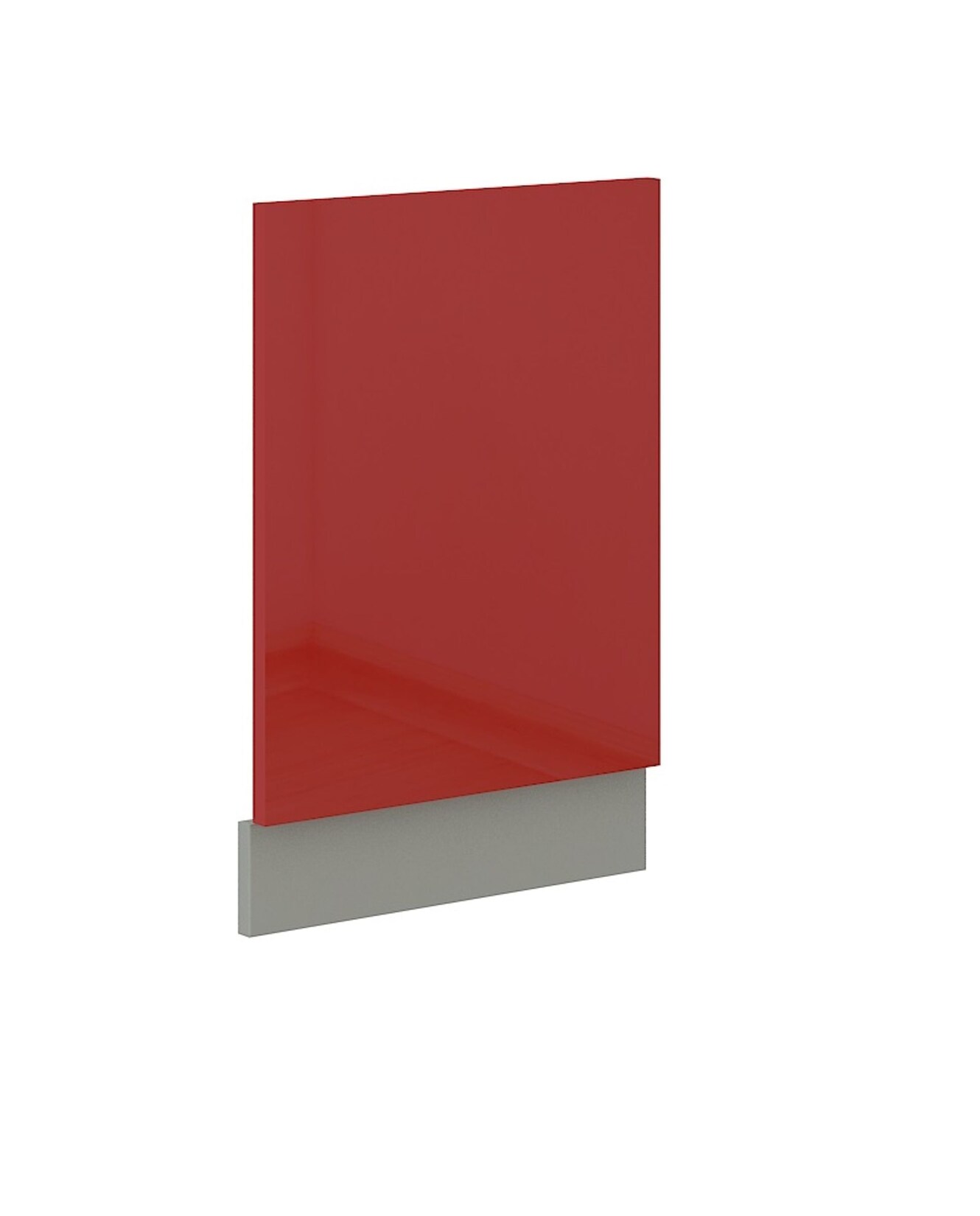 Frontblende Geschirrspüler integriert 45 cm Rot Hochglanz Küche Rose Bianca