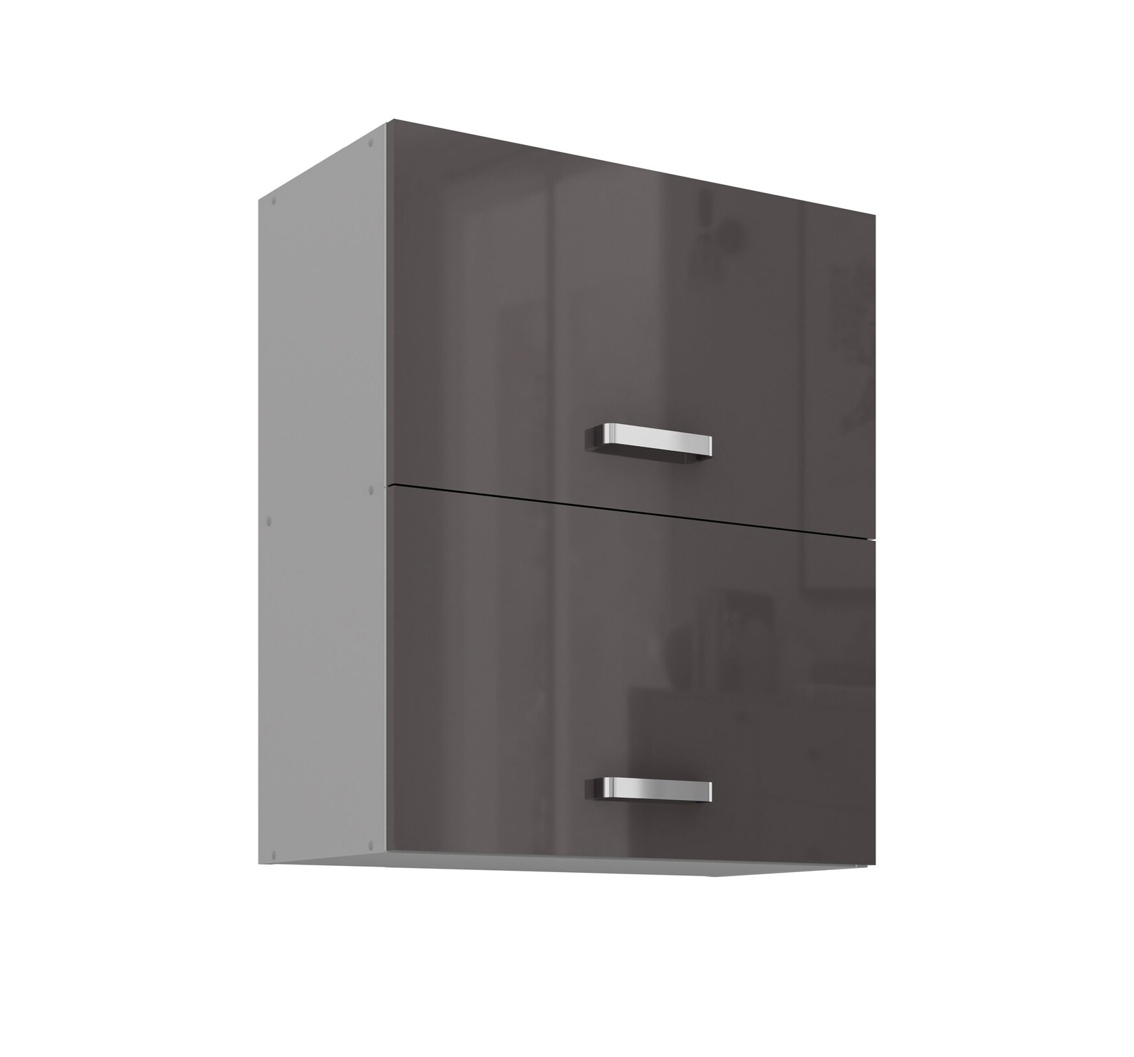Küchen Hängeschrank 60 Hochglanz Grau Küchenzeile Küchenblock Küche Grey Bianca