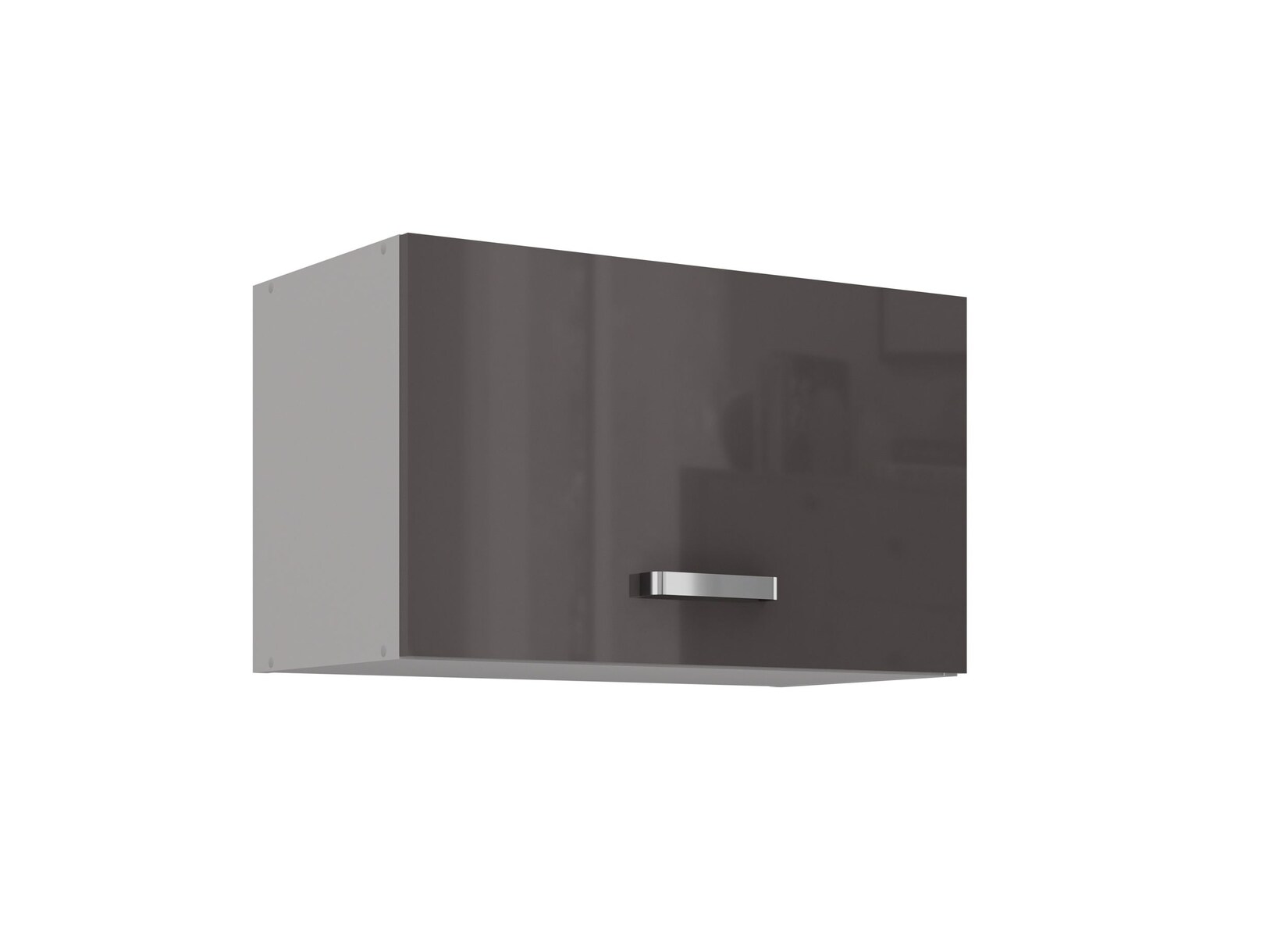 Küchen Hängeschrank 60 Hochglanz Grau Küchenzeile Küchenblock Küche Grey Bianca