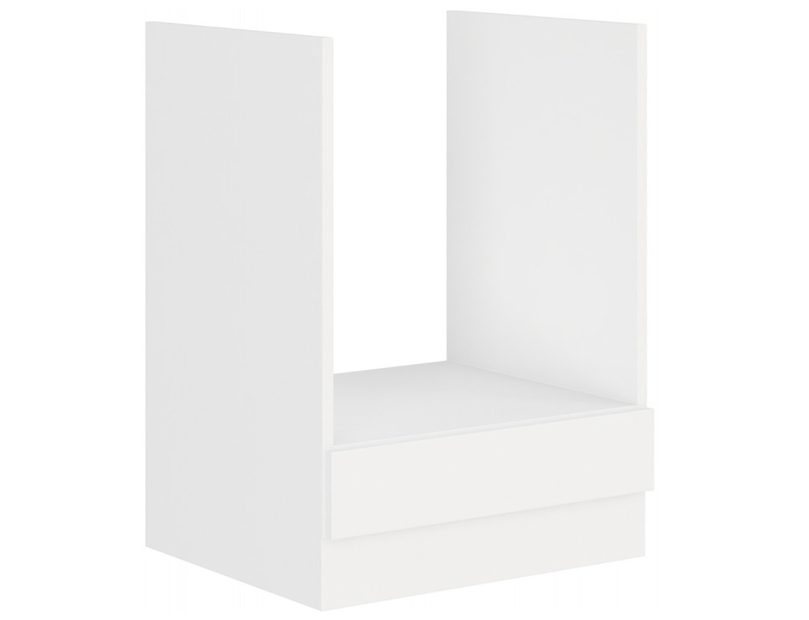 EKO White Herdunterschrank 60 Weiss matt Küchenzeile Küchenblock Einbauküche