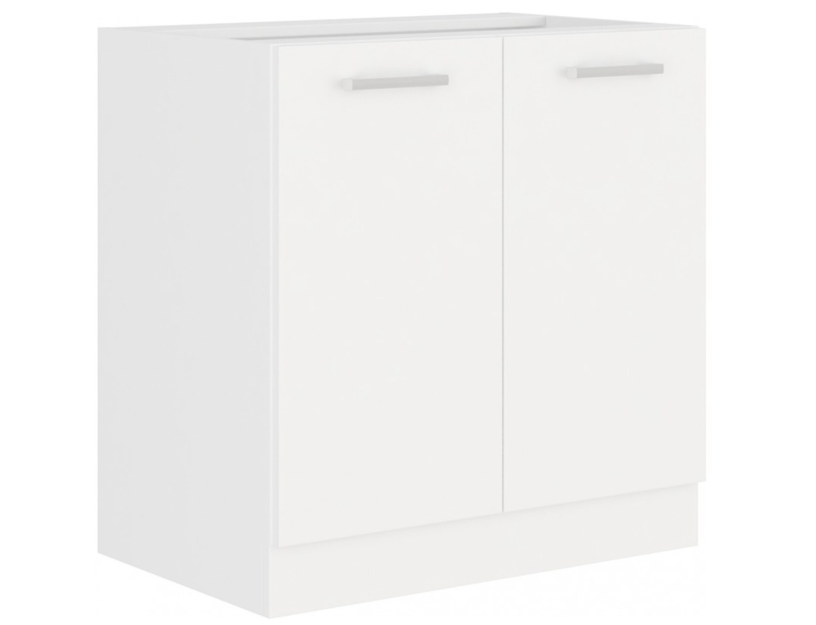 EKO White Unterschrank 80 Weiss matt Küchenzeile Küchenblock Küche Einbauküche