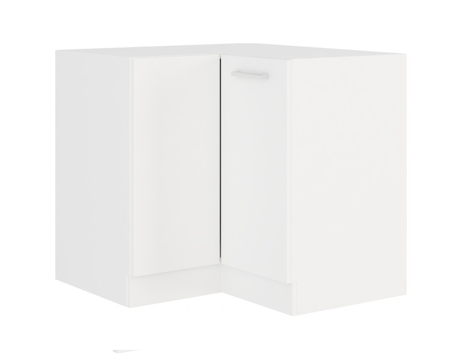EKO White Eckunterschrank 89x89cm Weiss matt Küchenzeile Küchenblock Einbauküche