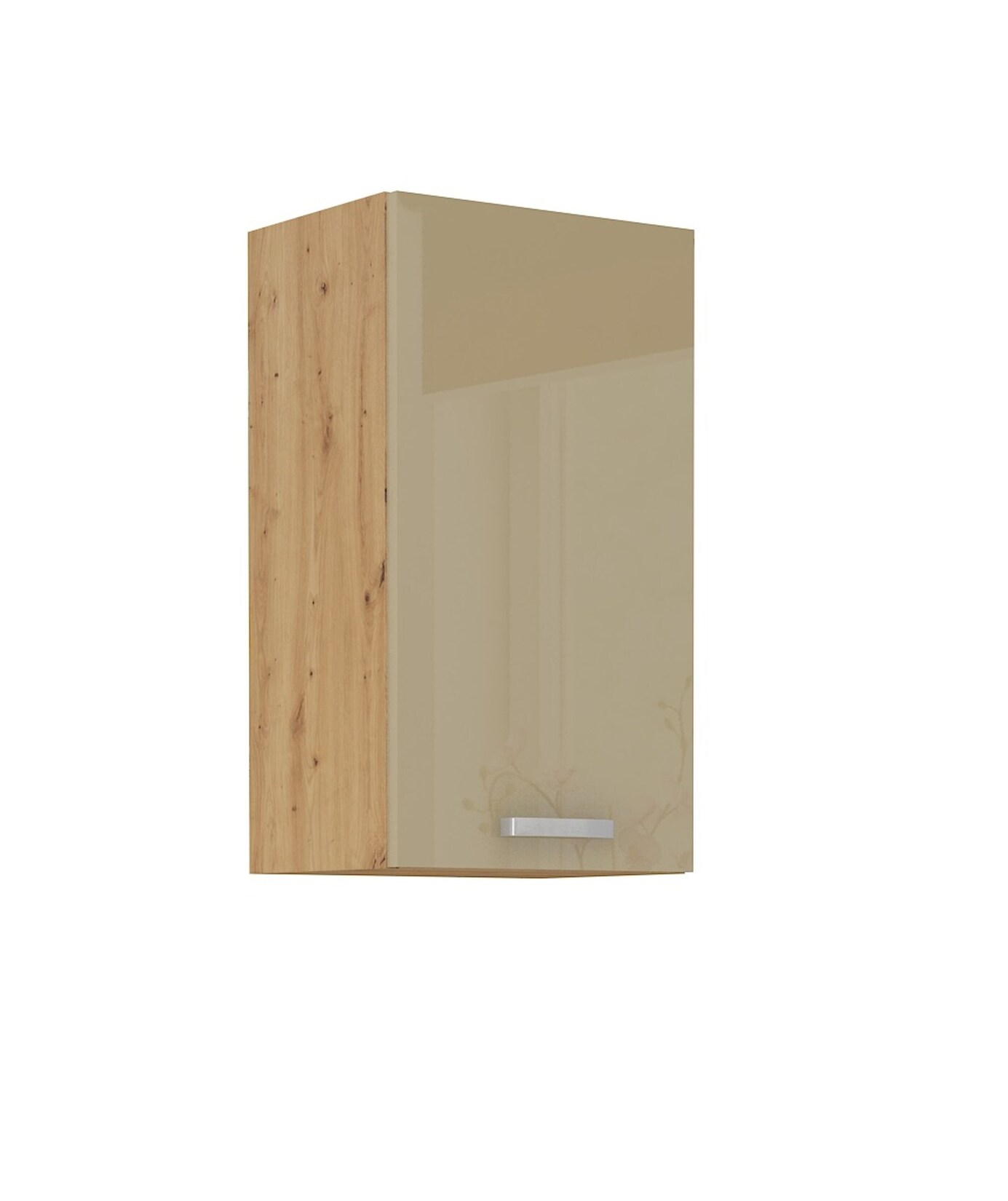 Hängeschrank 45 Eiche Artisan Cappuccino Hochglanz Küchenzeile Küchenblock Küche