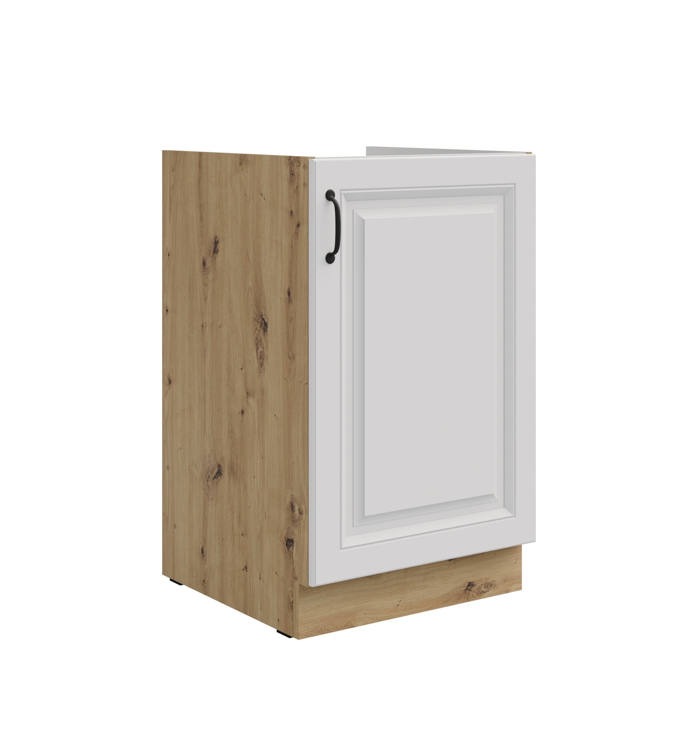 Sp&uuml;lenschrank 50 cm Stilo Wei&szlig; + Eiche Artisan K&uuml;chenzeile K&uuml;chenblock K&uuml;che - Bild 1