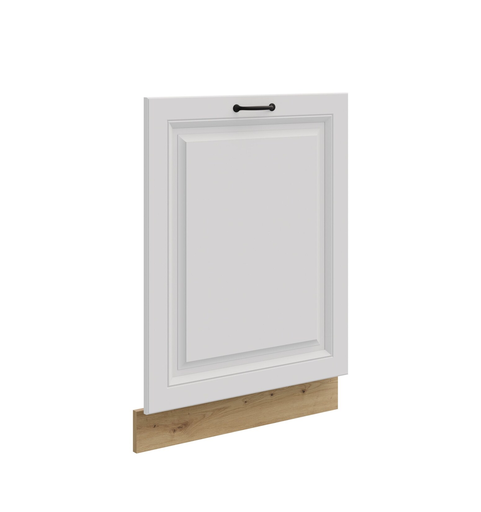 Frontblende für vollintegrierten Geschirrspüler 60 cm Stilo Weiß + Eiche Artisan