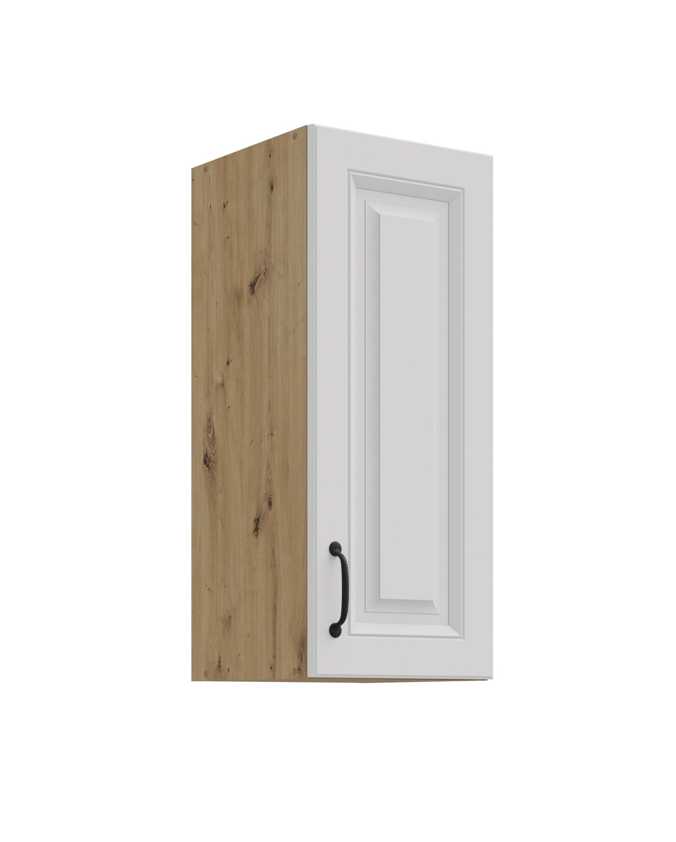 Hängeschrank 30 cm Stilo Weiss + Eiche Artisan Küchenzeile Küchenblock Küche