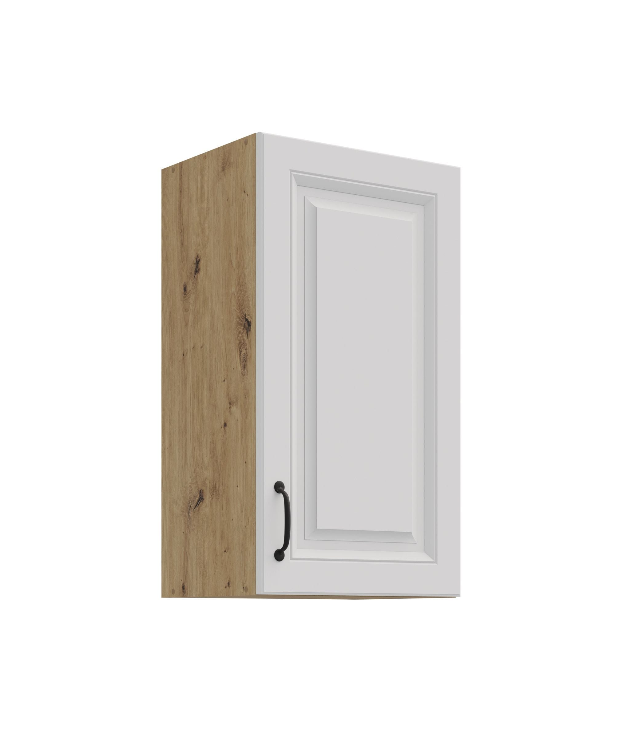 H&auml;ngeschrank 40 cm Stilo Weiss + Eiche Artisan K&uuml;chenzeile K&uuml;chenblock K&uuml;che - Bild 1