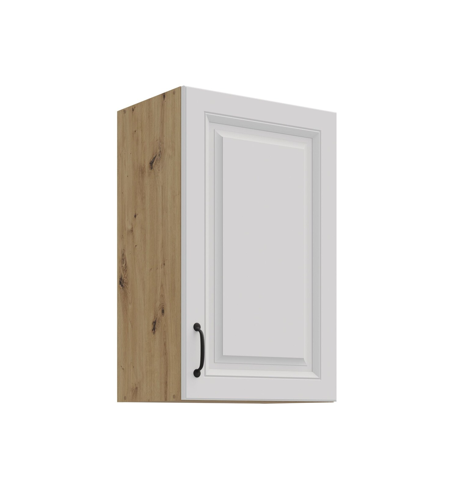 Hängeschrank 45 cm Stilo Weiss + Eiche Artisan Küchenzeile Küchenblock Küche