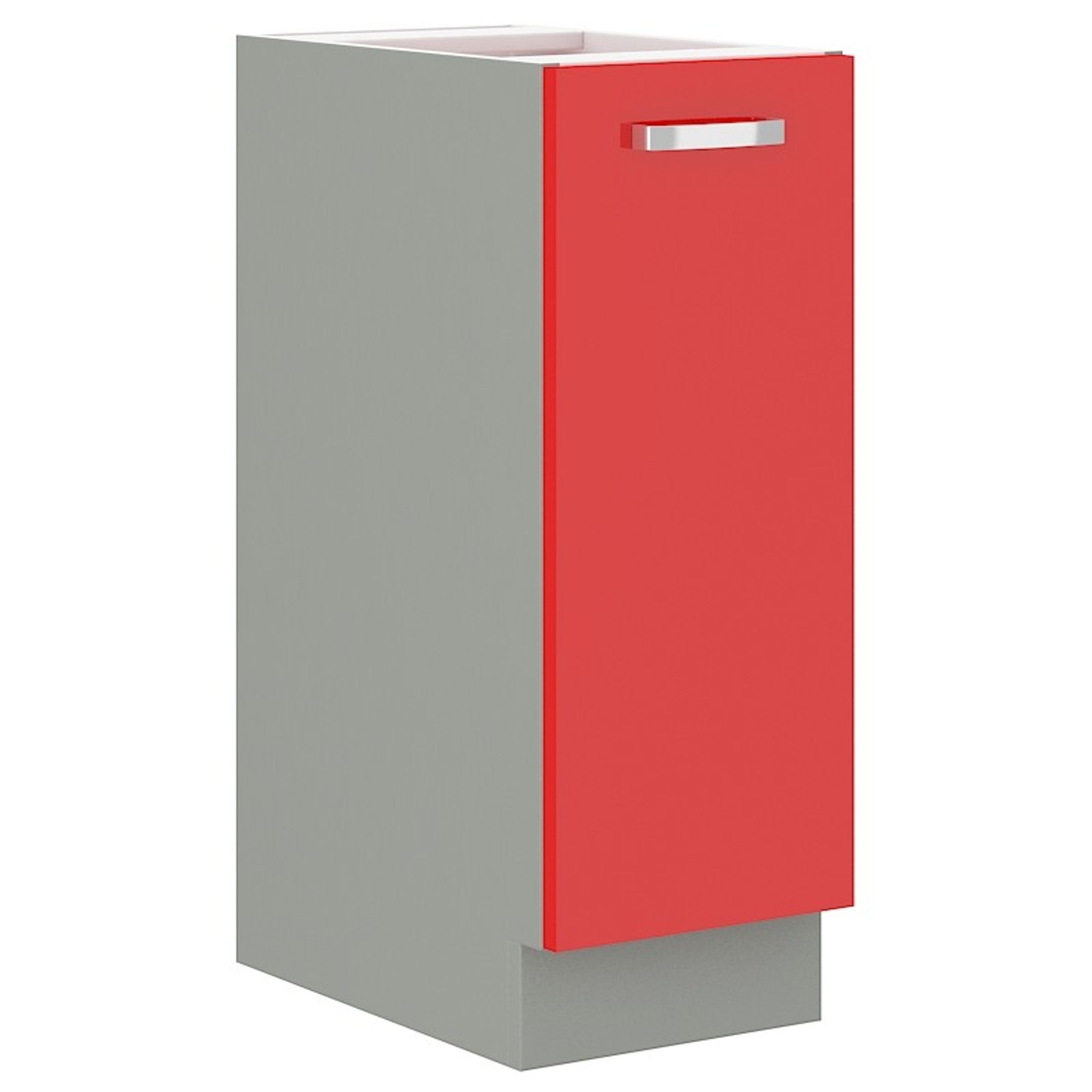 K&uuml;che Bianca Rose Hochglanz Rot Unterschrank 30 cm Schrankauszug K&uuml;chenschrank - Bild 1