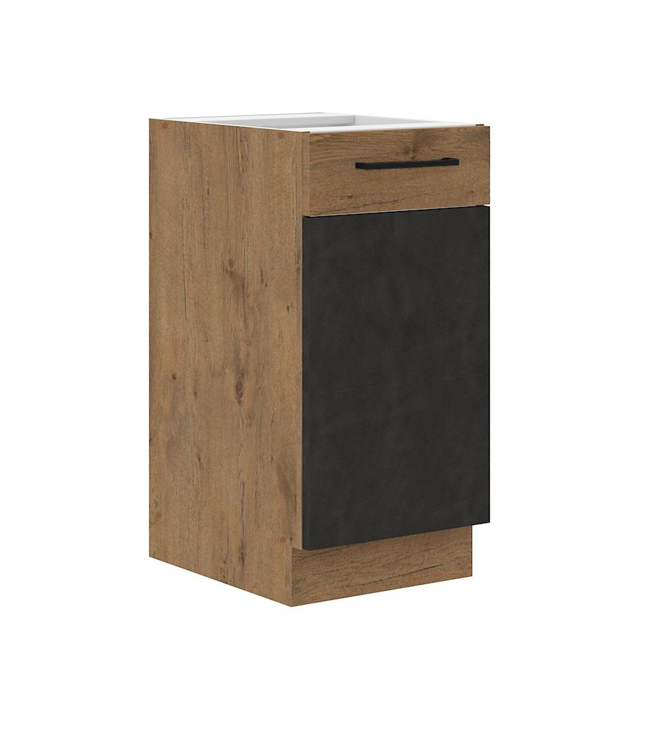 Vigo Unterschrank 40 cm Eiche Lancelot Matera Grau K&uuml;chenzeile K&uuml;chenblock K&uuml;che - Bild 1