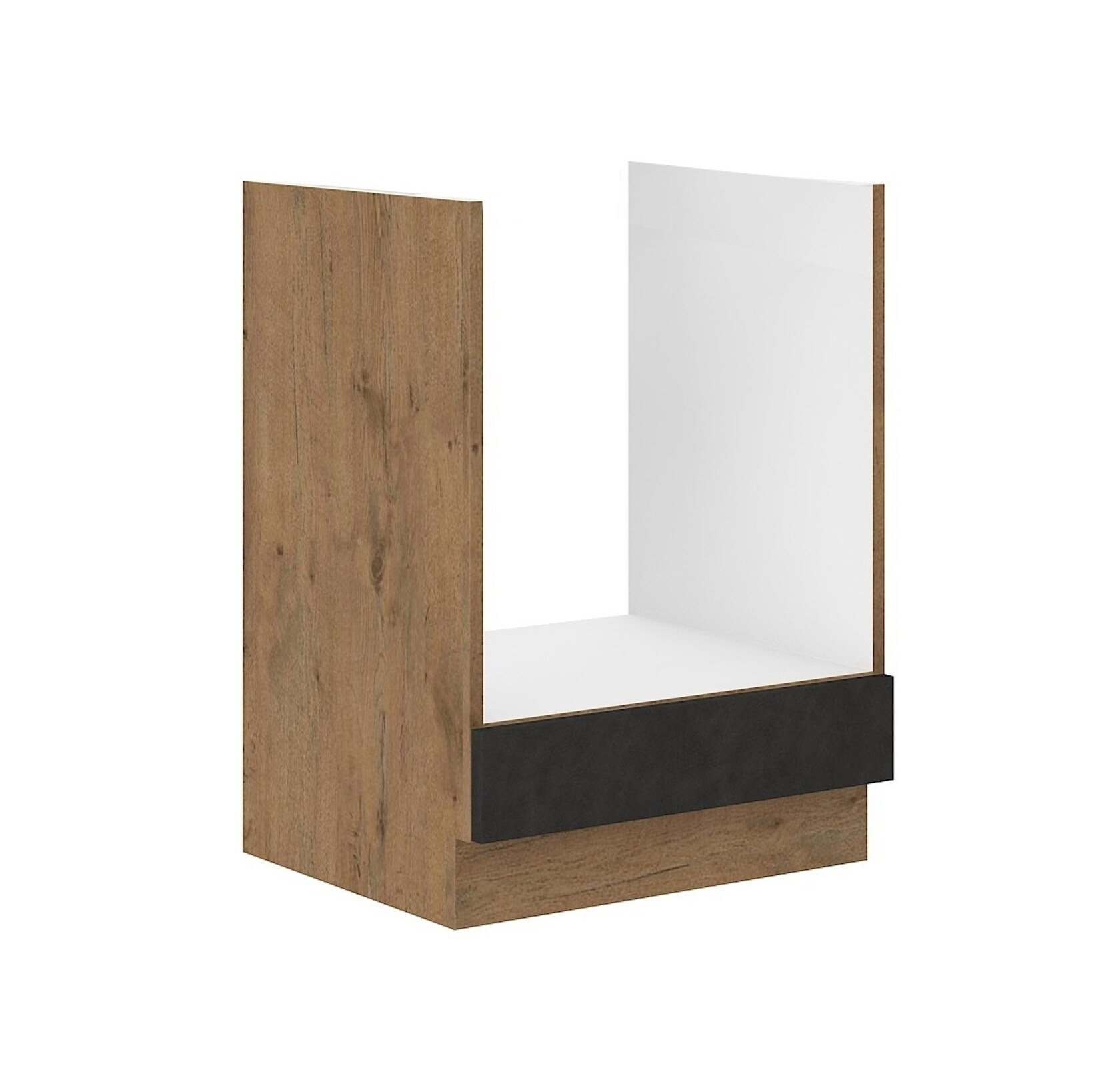 Vigo Herdunterschrank 60 cm Eiche Lancelot Matera Grau Küchenzeile Küchenblock