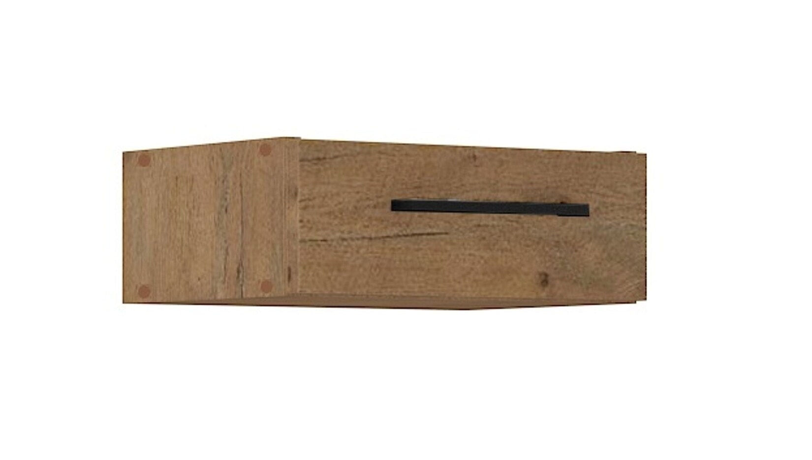 Vigo Unterbau Schubkasten 40 cm für Hängeschrank Eiche Lancelot Matera Grau