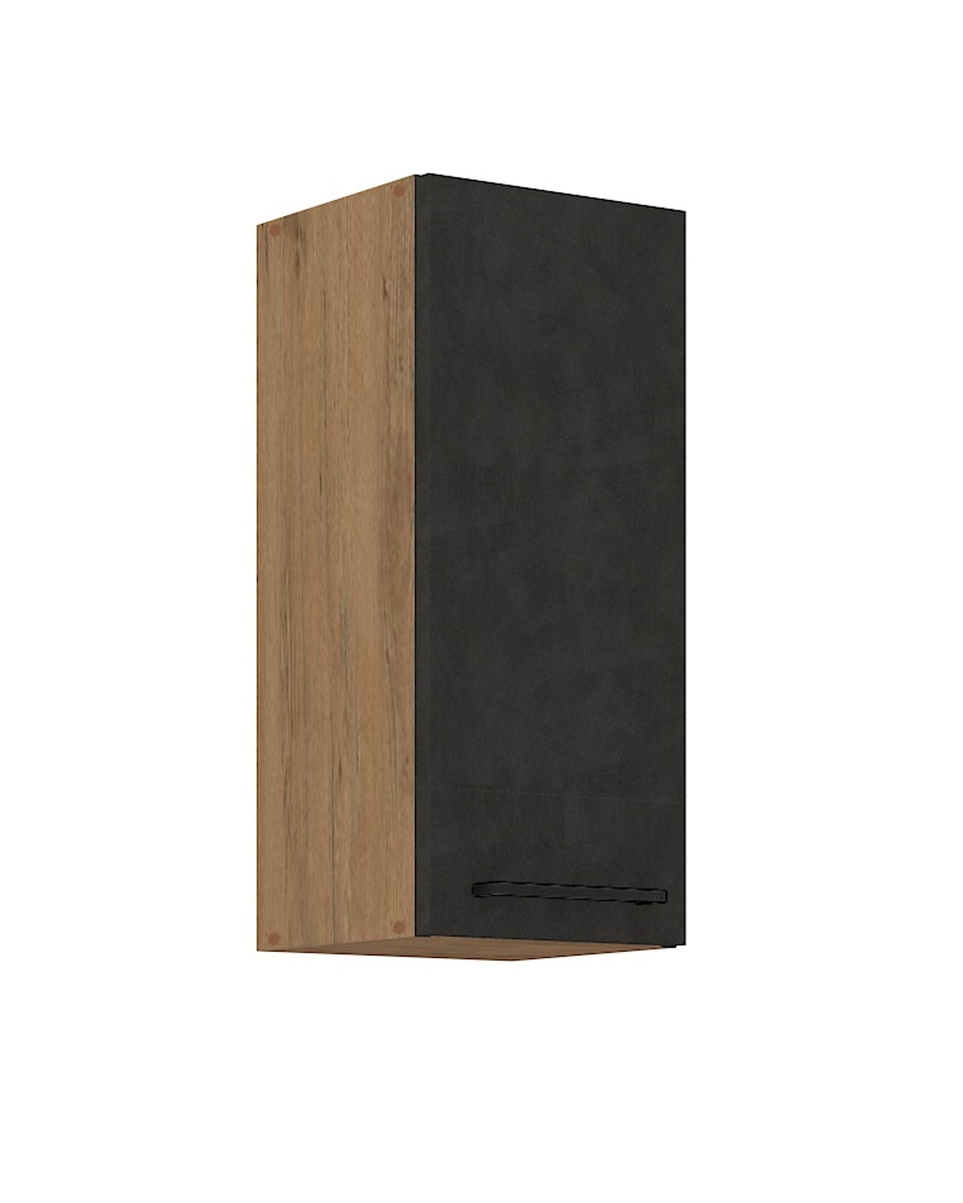 Vigo H&auml;ngeschrank 30 cm Eiche Lancelot Matera Grau K&uuml;chenzeile K&uuml;chenblock K&uuml;che - Bild 1