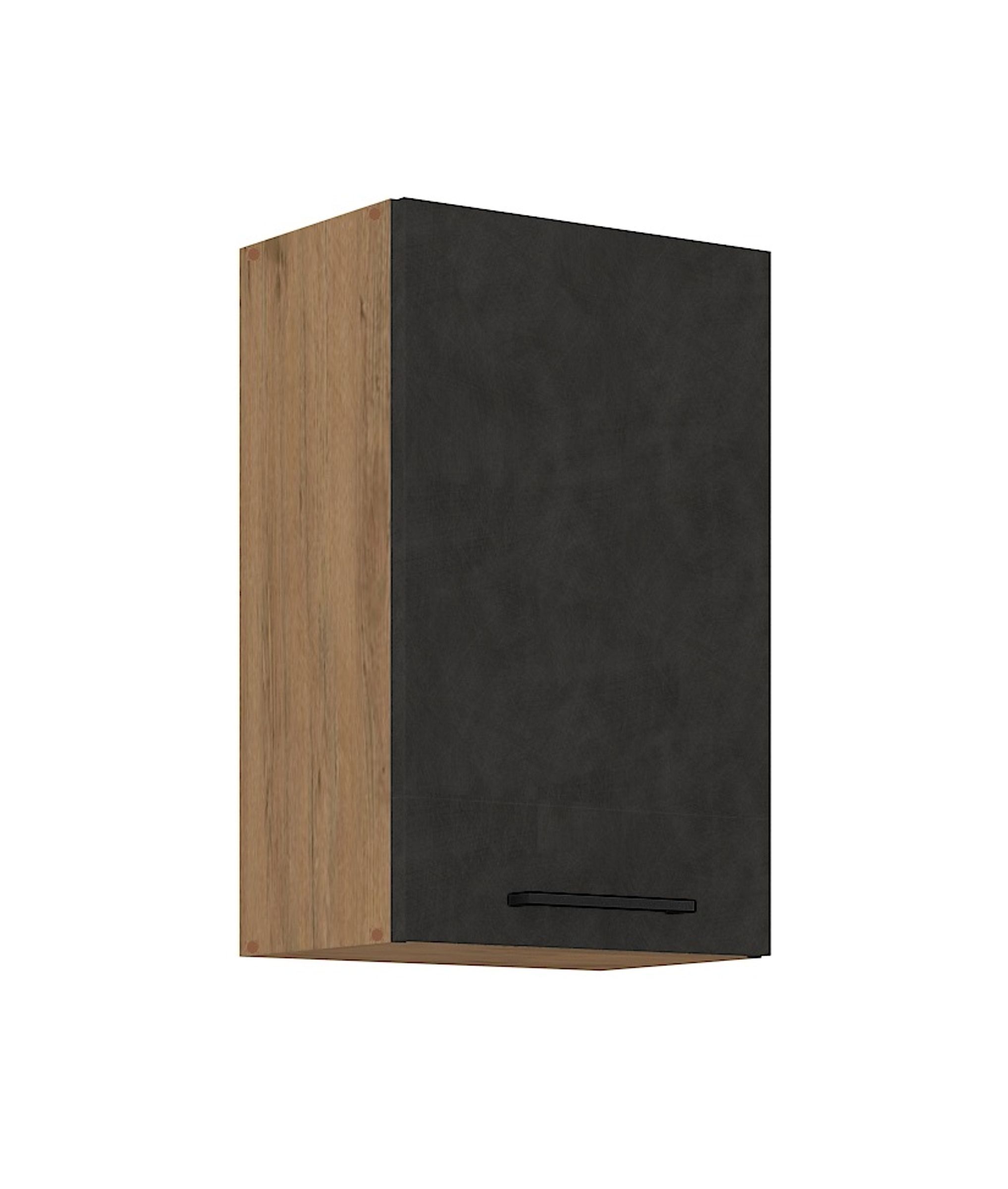 Vigo H&auml;ngeschrank 45 cm Eiche Lancelot Matera Grau K&uuml;chenzeile K&uuml;chenblock K&uuml;che - Bild 1