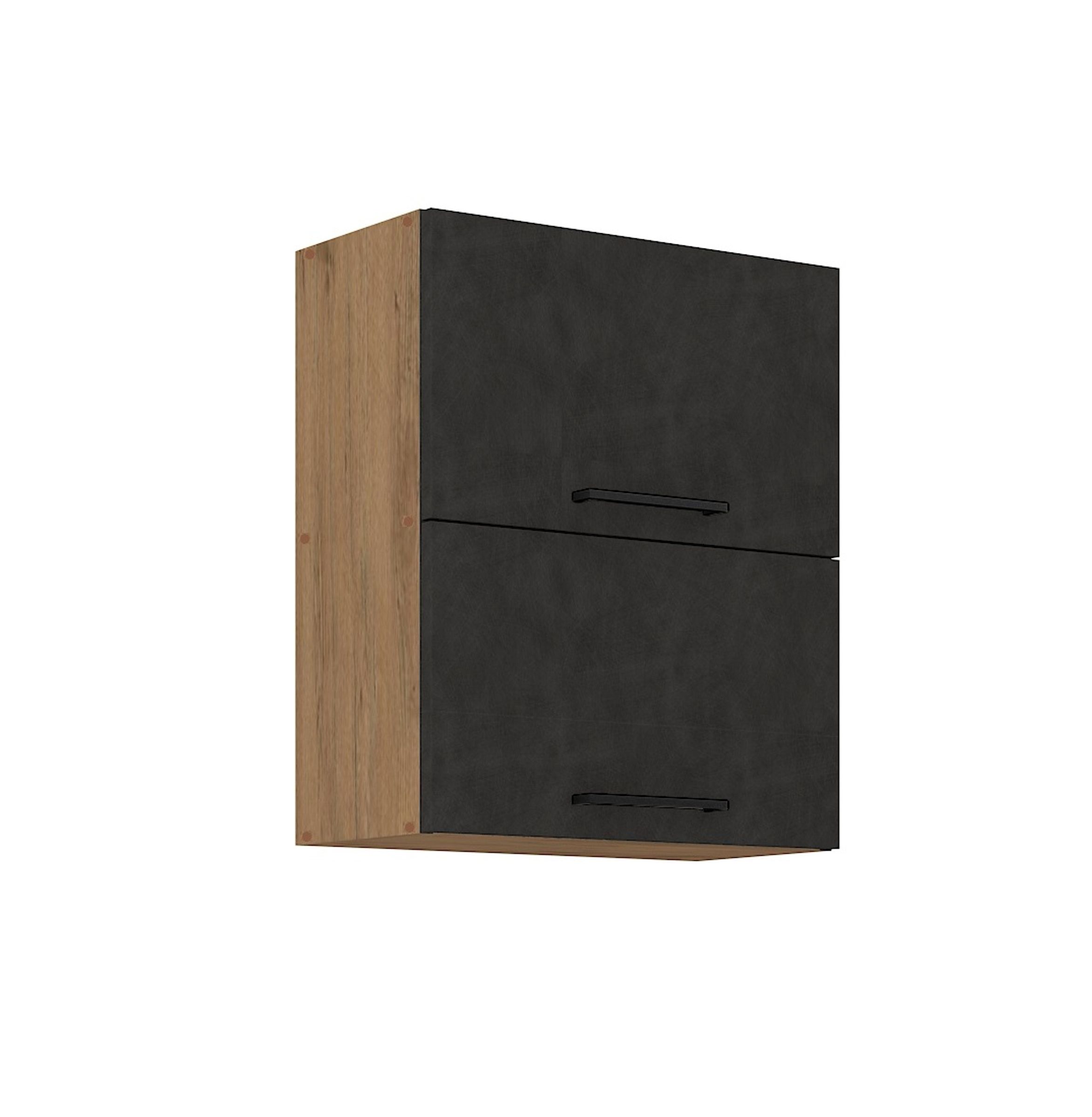 Vigo H&auml;ngeschrank 60 cm Eiche Lancelot Matera Grau K&uuml;chenzeile K&uuml;chenblock K&uuml;che - Bild 1