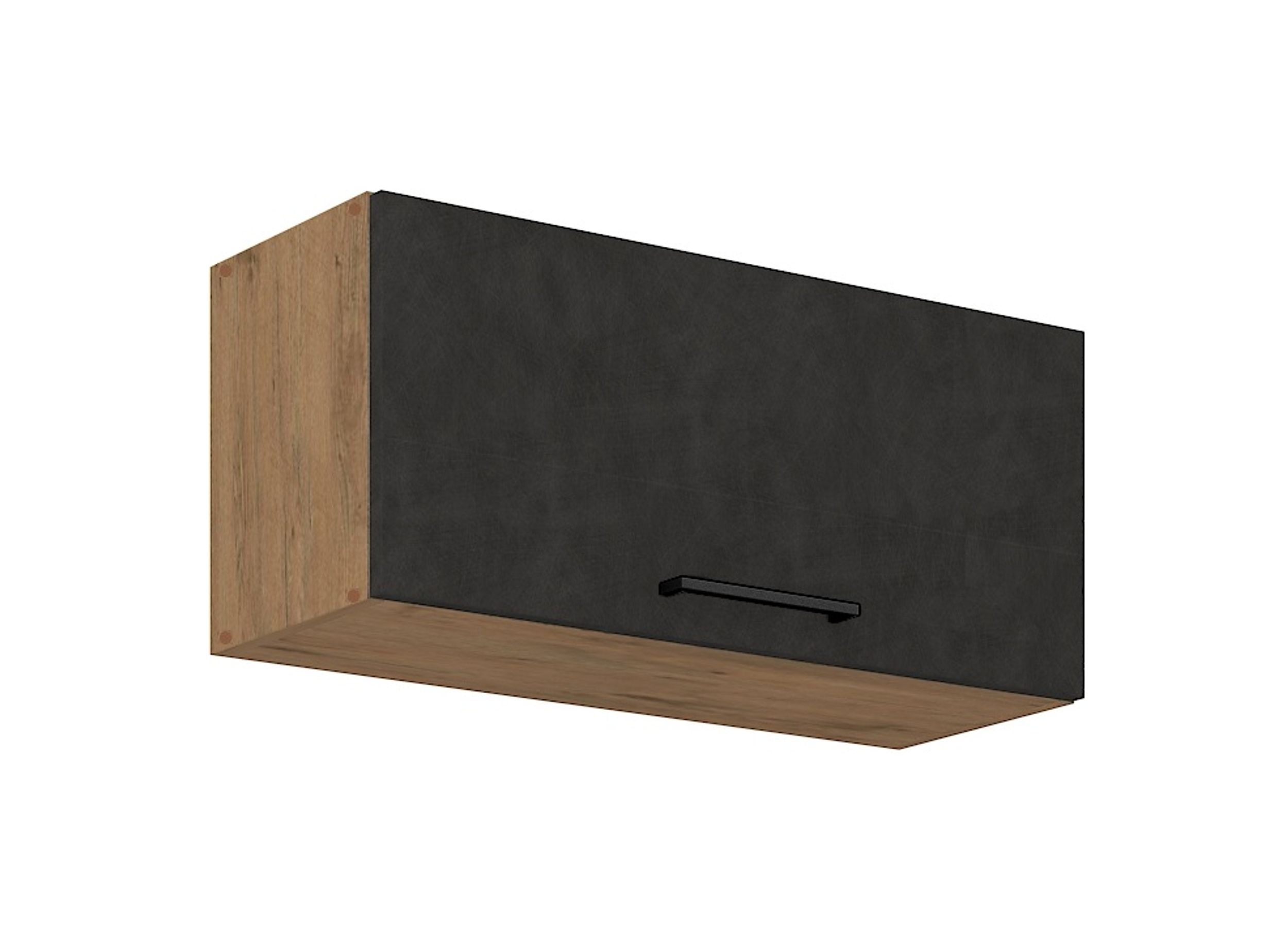 Vigo Kurzh&auml;ngeschrank 80 cm Eiche Lancelot Matera Grau K&uuml;chenzeile K&uuml;chenblock - Bild 1