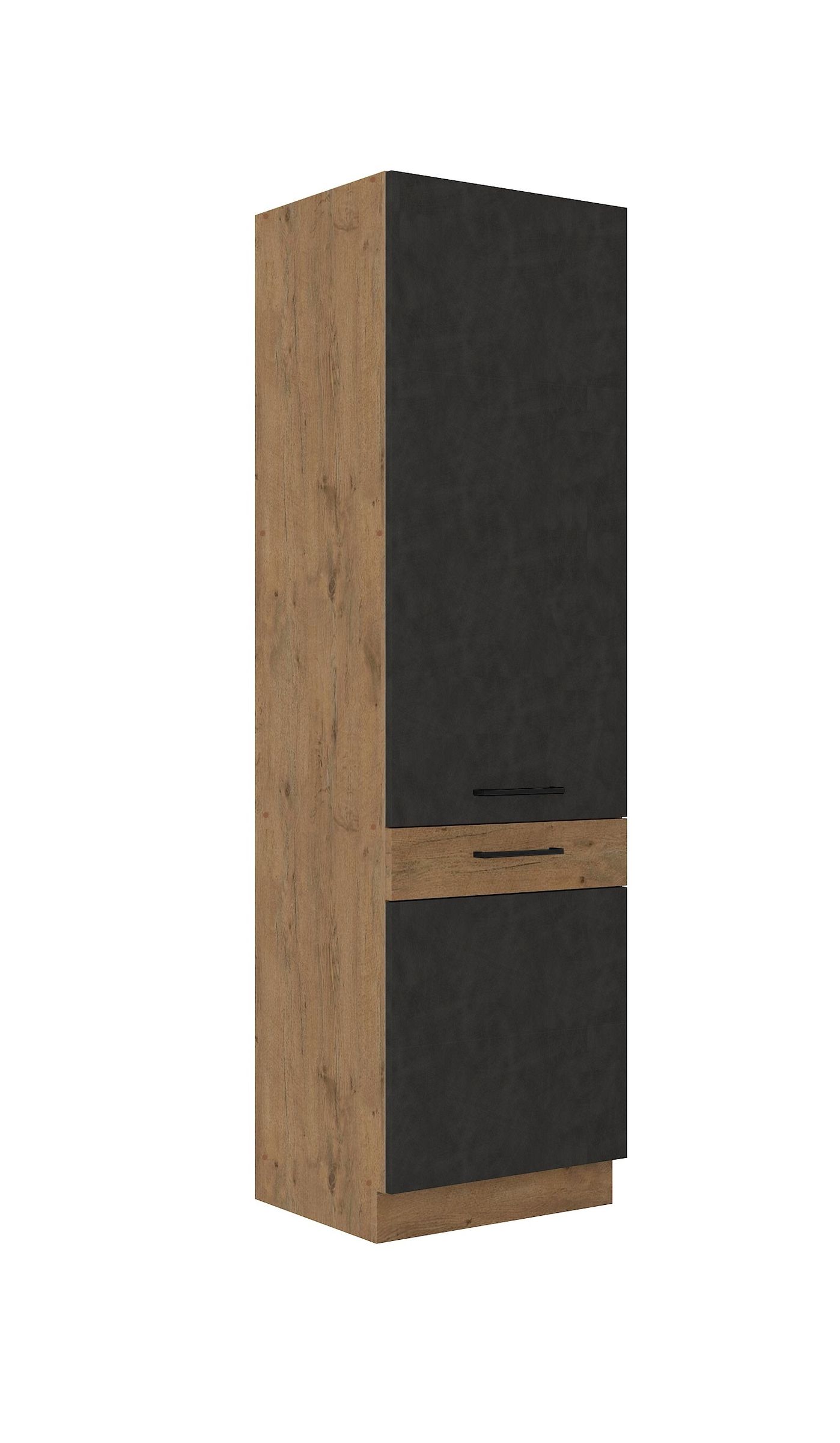 Vigo Hochschrank 60 cm Eiche Lancelot Matera Grau K&uuml;chenzeile K&uuml;chenblock K&uuml;che - Bild 1