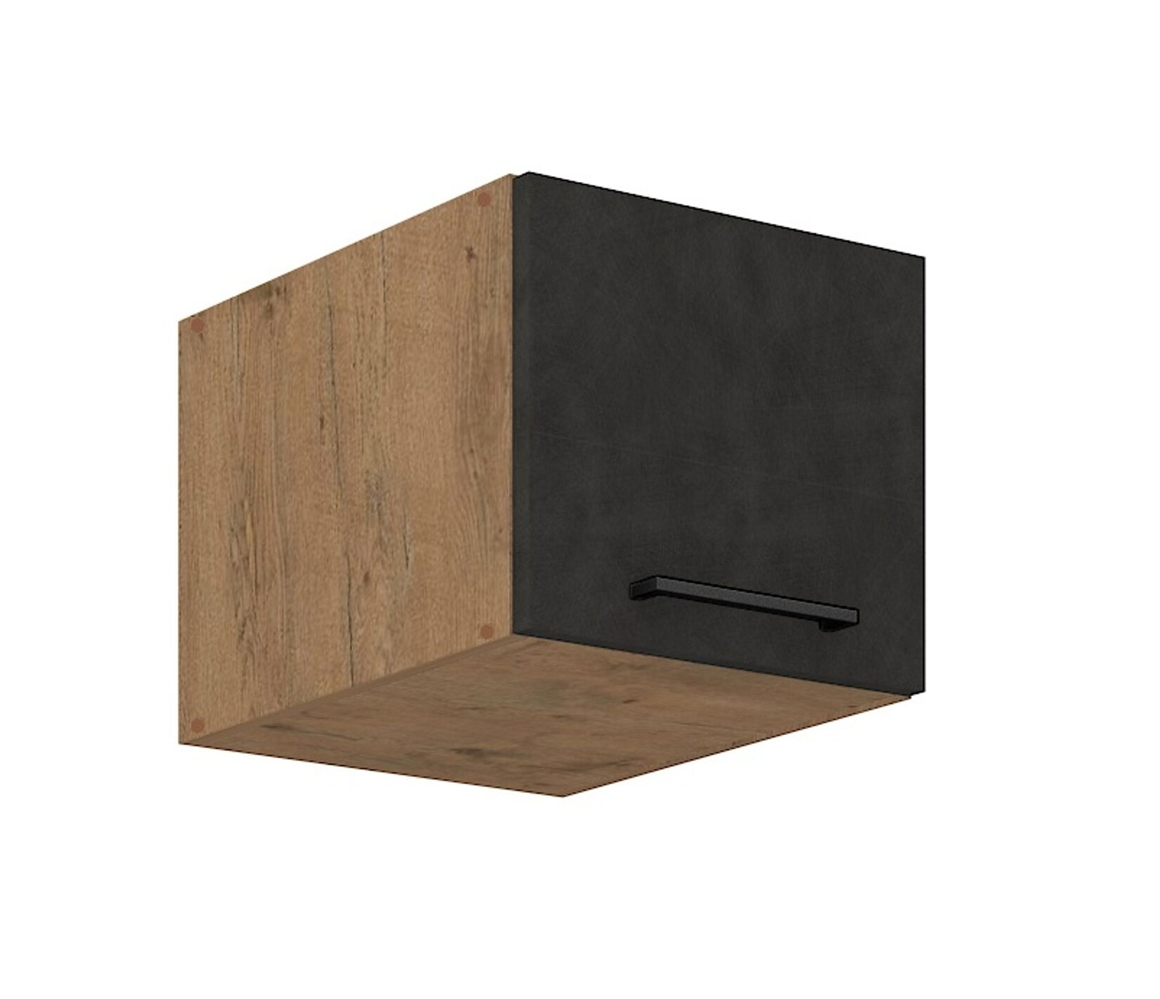 Vigo Aufsatzschrank Hochschrank 40 cm Eiche Lancelot Matera Grau Küchenzeile