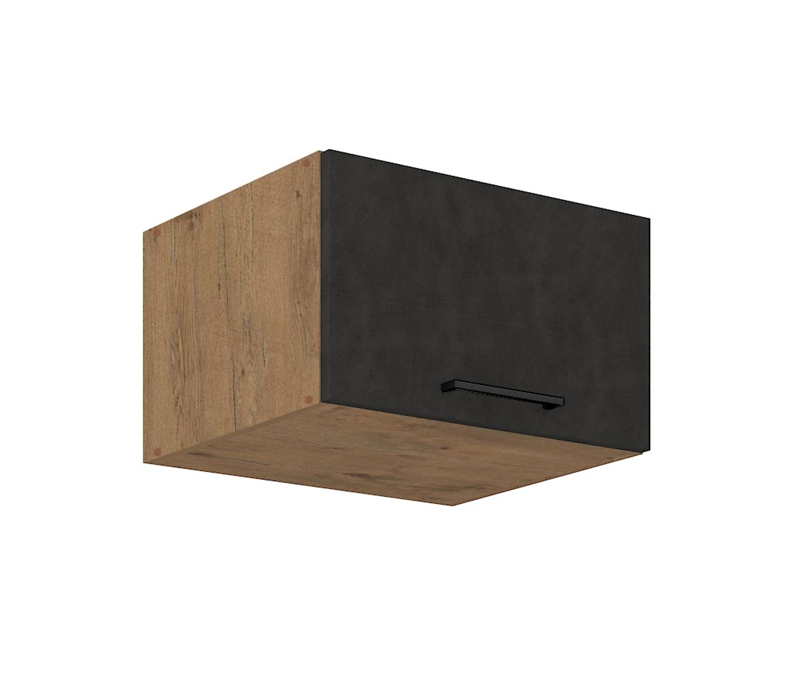 Vigo Aufsatzschrank Hochschrank 60 cm Eiche Lancelot Matera Grau K&uuml;chenzeile - Bild 1