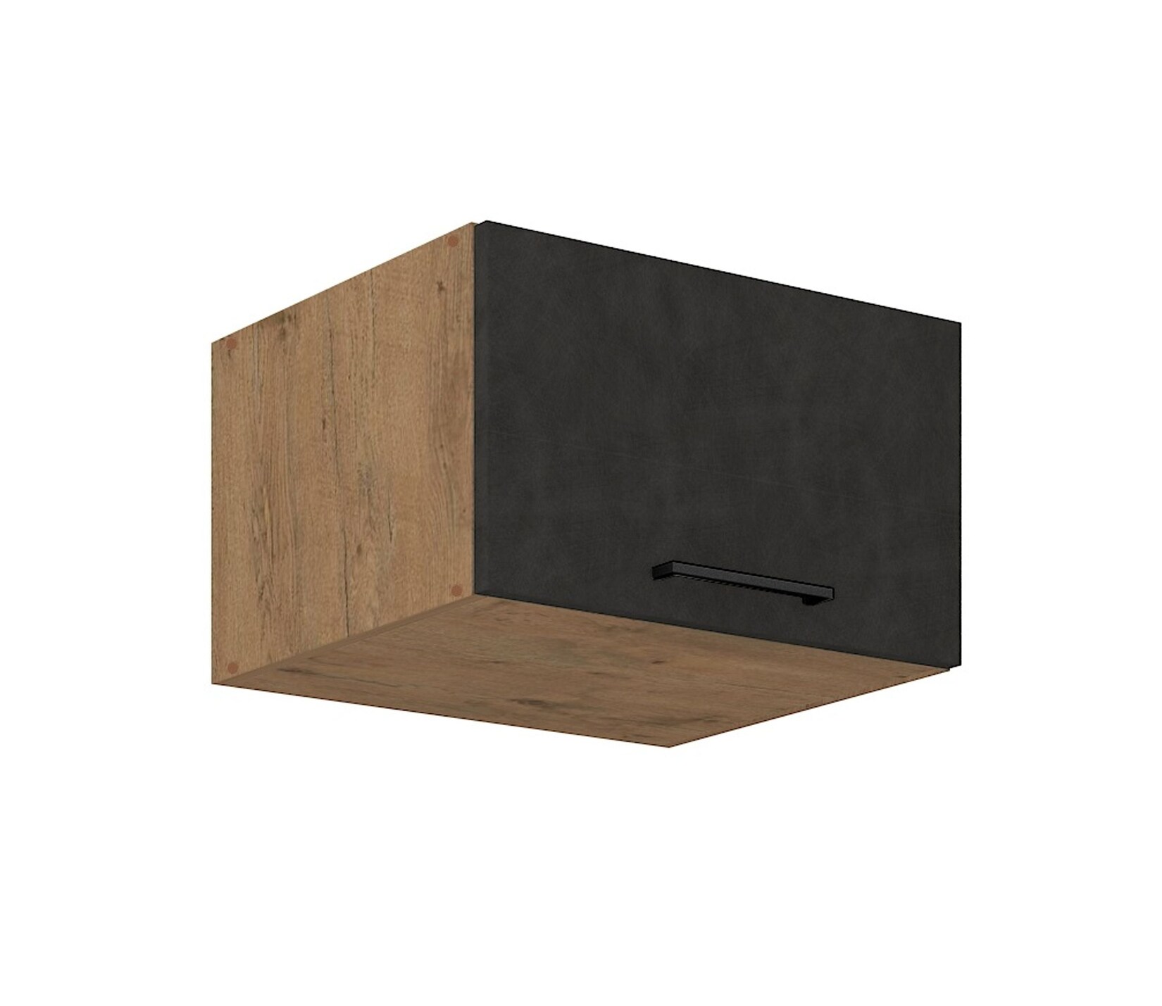 Vigo Aufsatzschrank Hochschrank 60 cm Eiche Lancelot Matera Grau Küchenzeile