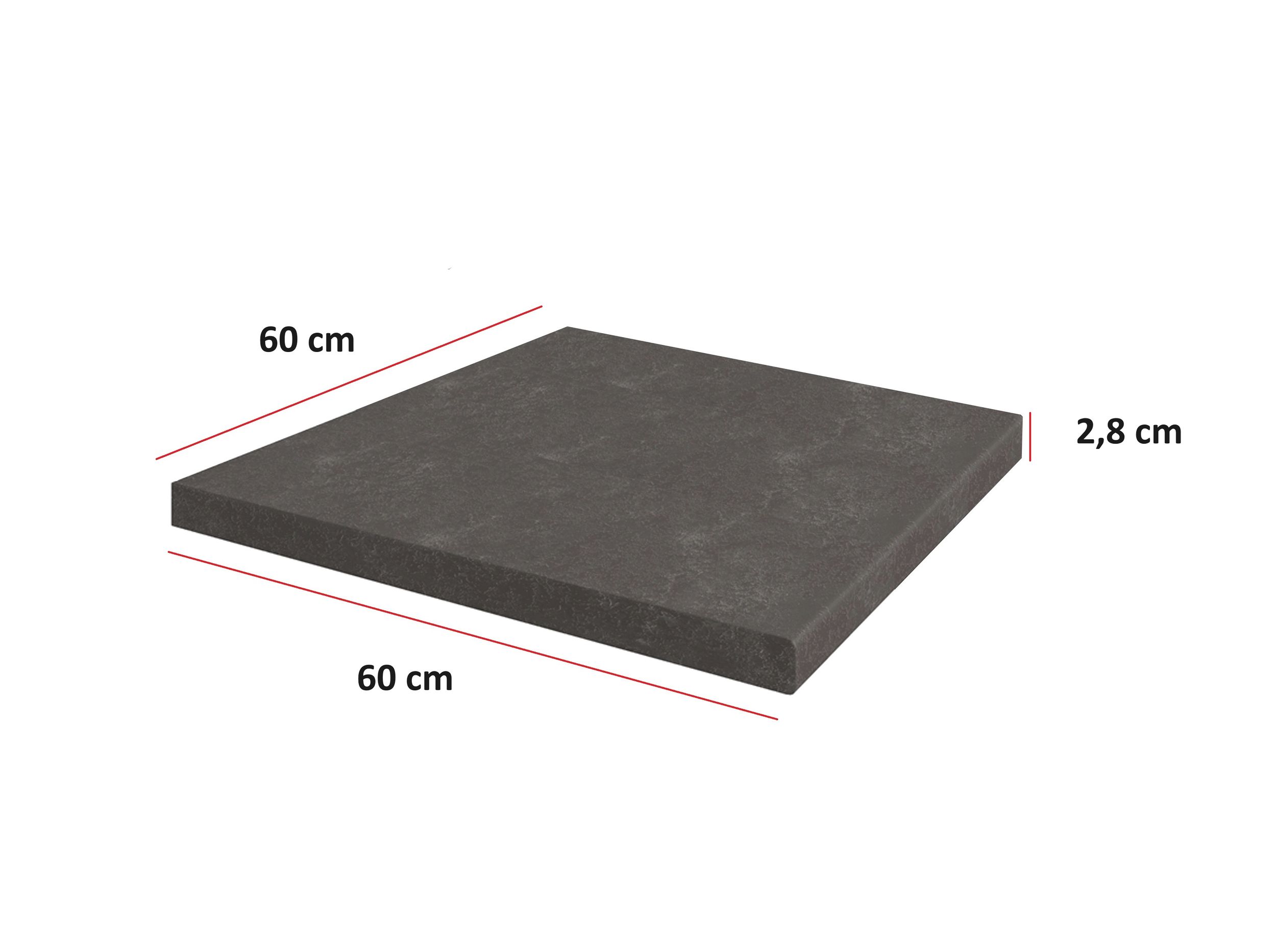 K&uuml;chen Arbeitsplatte Metallic Brown 60 cm 28 mm Bianca Grey Rose K&uuml;chenzeile - Bild 1