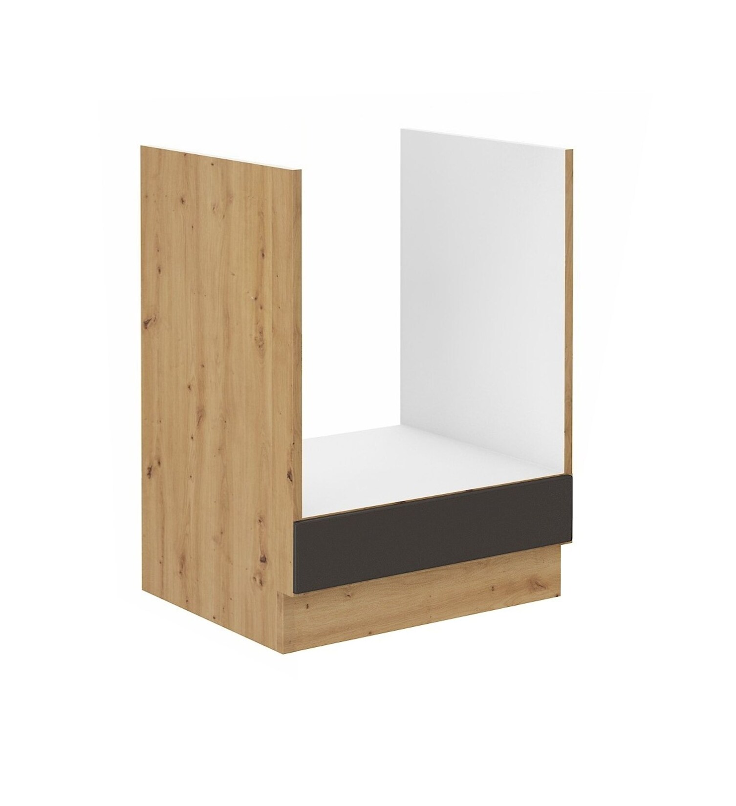 Herd Unterschrank 60 cm Stilo Grau Eiche Artisan Küchenzeile Küchenblock Küche