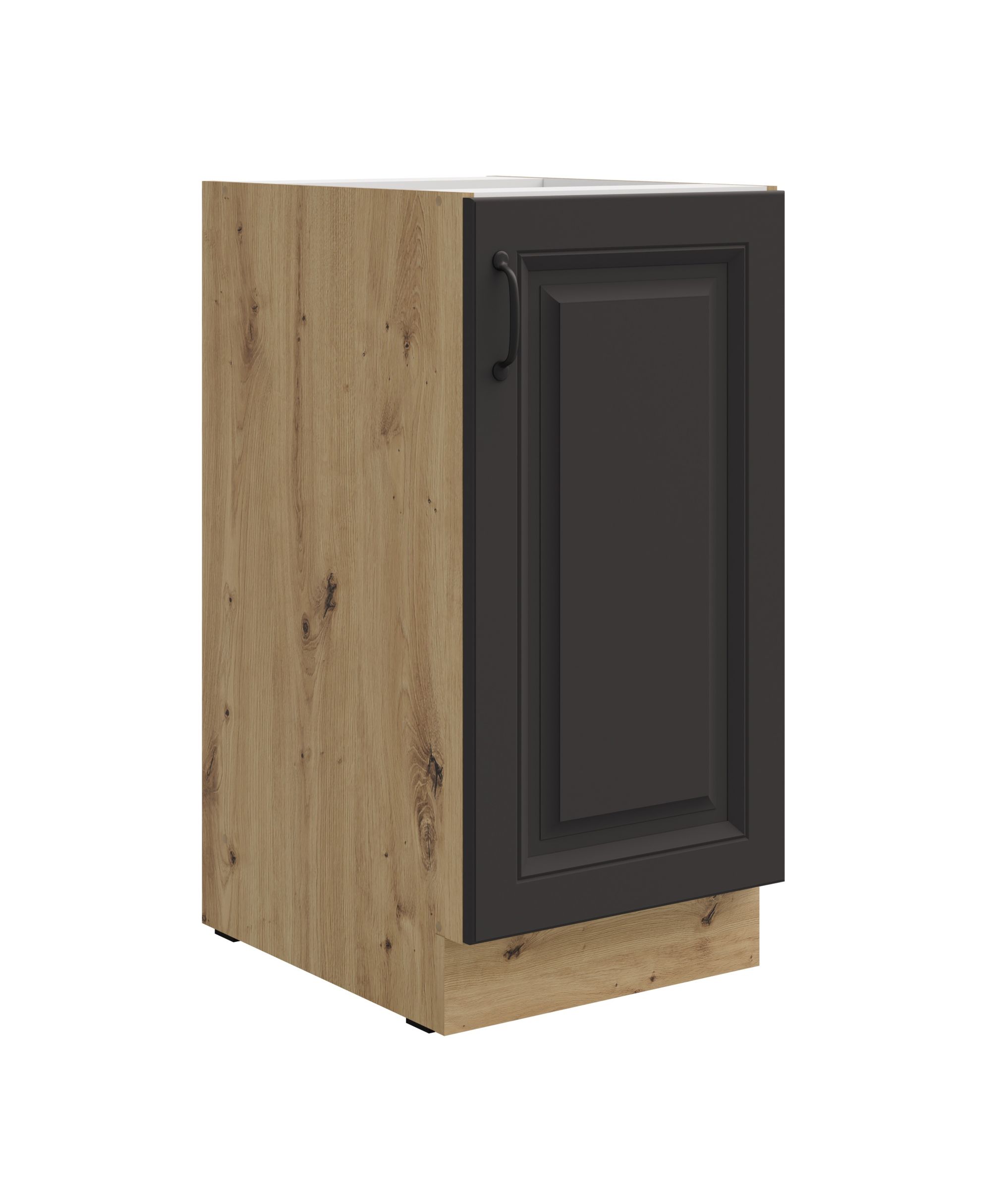 Unterschrank 40 cm Stilo Grau + Eiche Artisan K&uuml;chenzeile K&uuml;chenblock K&uuml;che - Bild 1