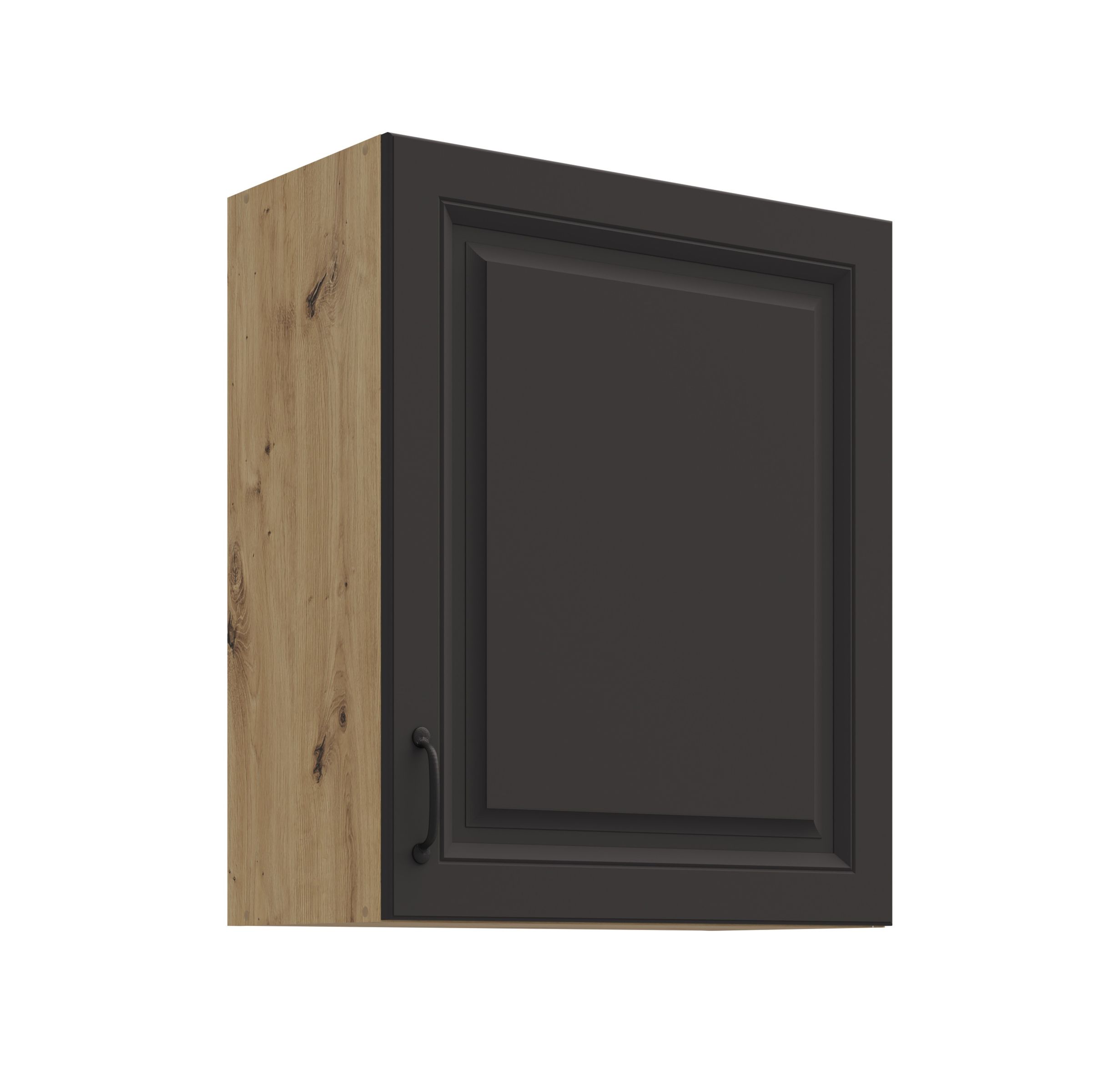 H&auml;ngeschrank 60 cm Stilo Grau + Eiche Artisan K&uuml;chenzeile K&uuml;chenblock K&uuml;che - Bild 1