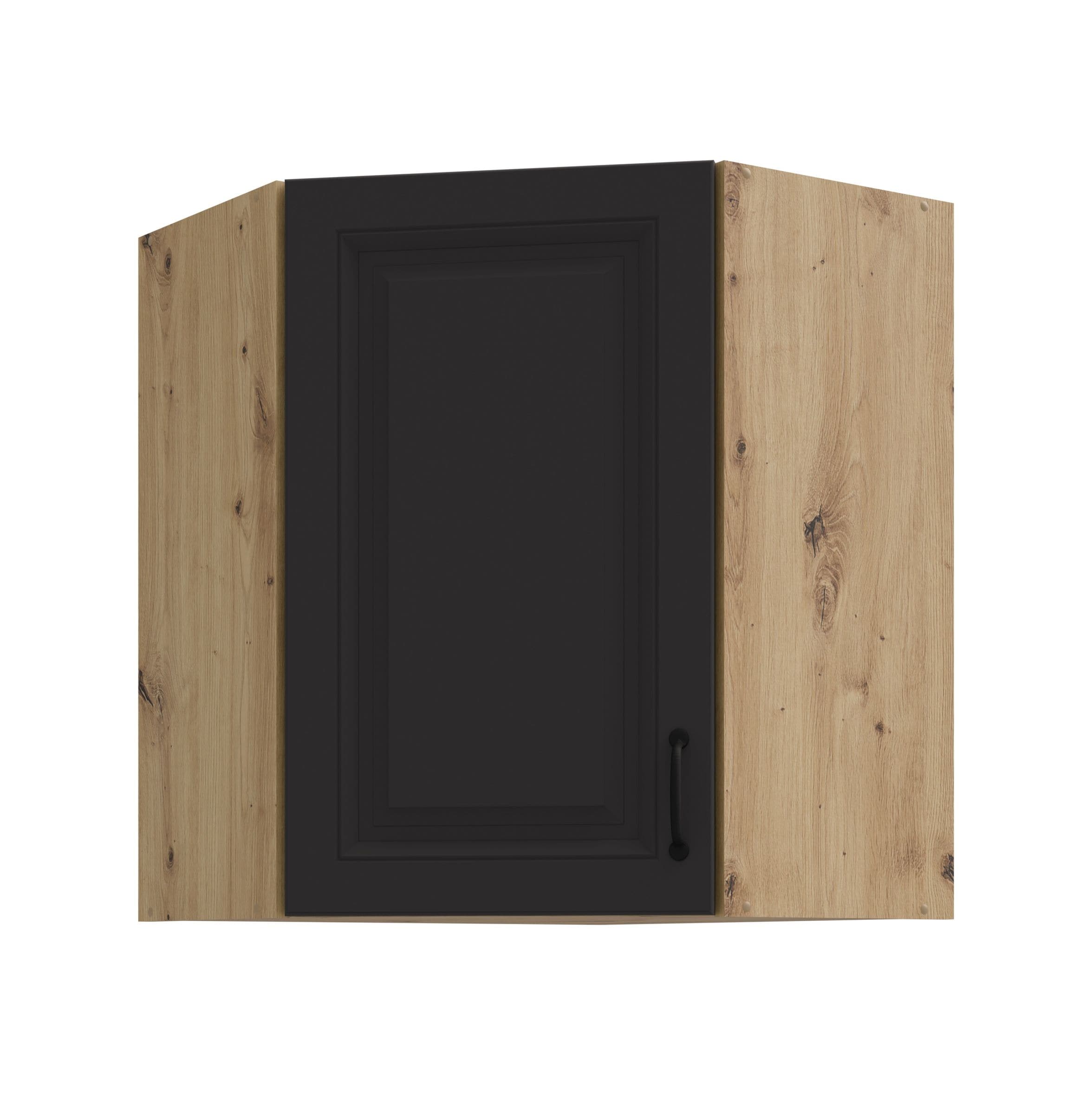 Eckh&auml;ngeschrank 60x60 cm Stilo Grau Eiche Artisan K&uuml;chenzeile K&uuml;chenblock K&uuml;che - Bild 1