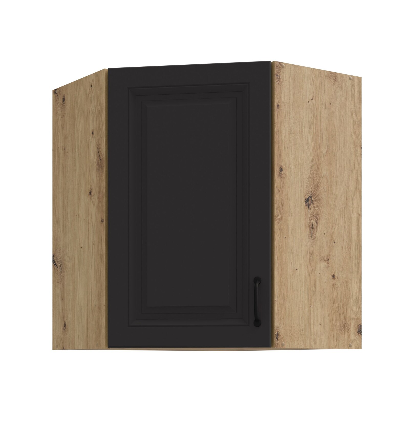 Eckhängeschrank 60x60 cm Stilo Grau Eiche Artisan Küchenzeile Küchenblock Küche