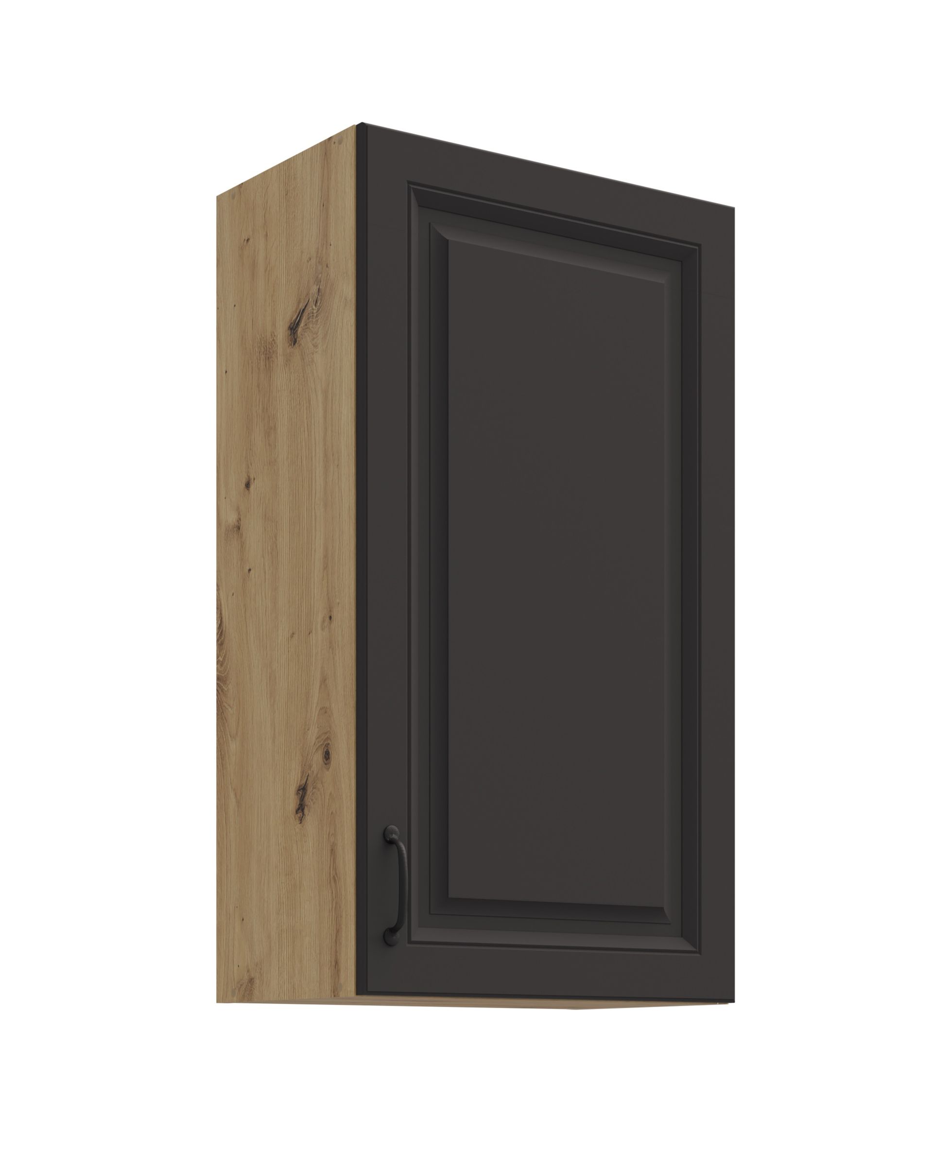 H&auml;ngeschrank 50-90 cm Stilo Grau + Eiche Artisan K&uuml;chenzeile K&uuml;chenblock K&uuml;che - Bild 1