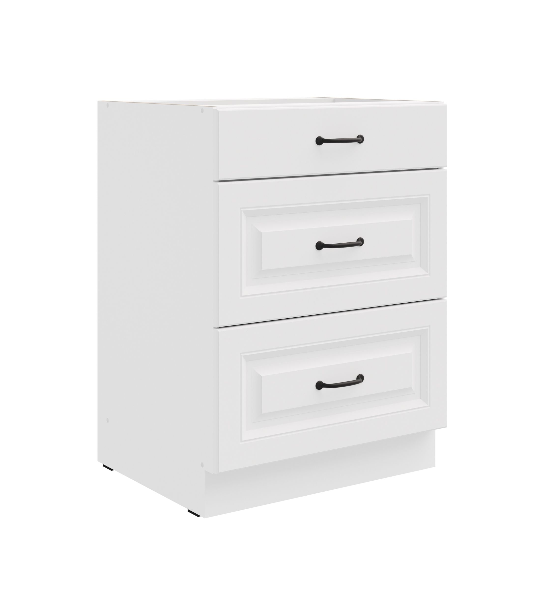 K&uuml;chen Unterschrank 60 cm Stilo Wei&szlig; Vollauszug Soft-Close K&uuml;che Einbauk&uuml;che - Bild 1