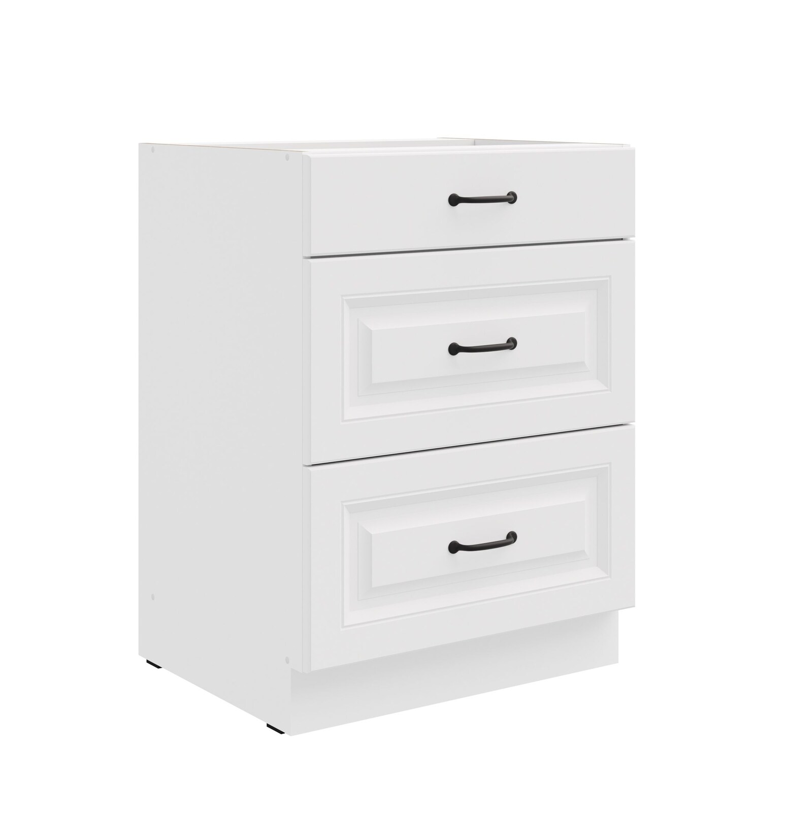 Küchen Unterschrank 60 cm Stilo Weiß Vollauszug Soft-Close Küche Einbauküche