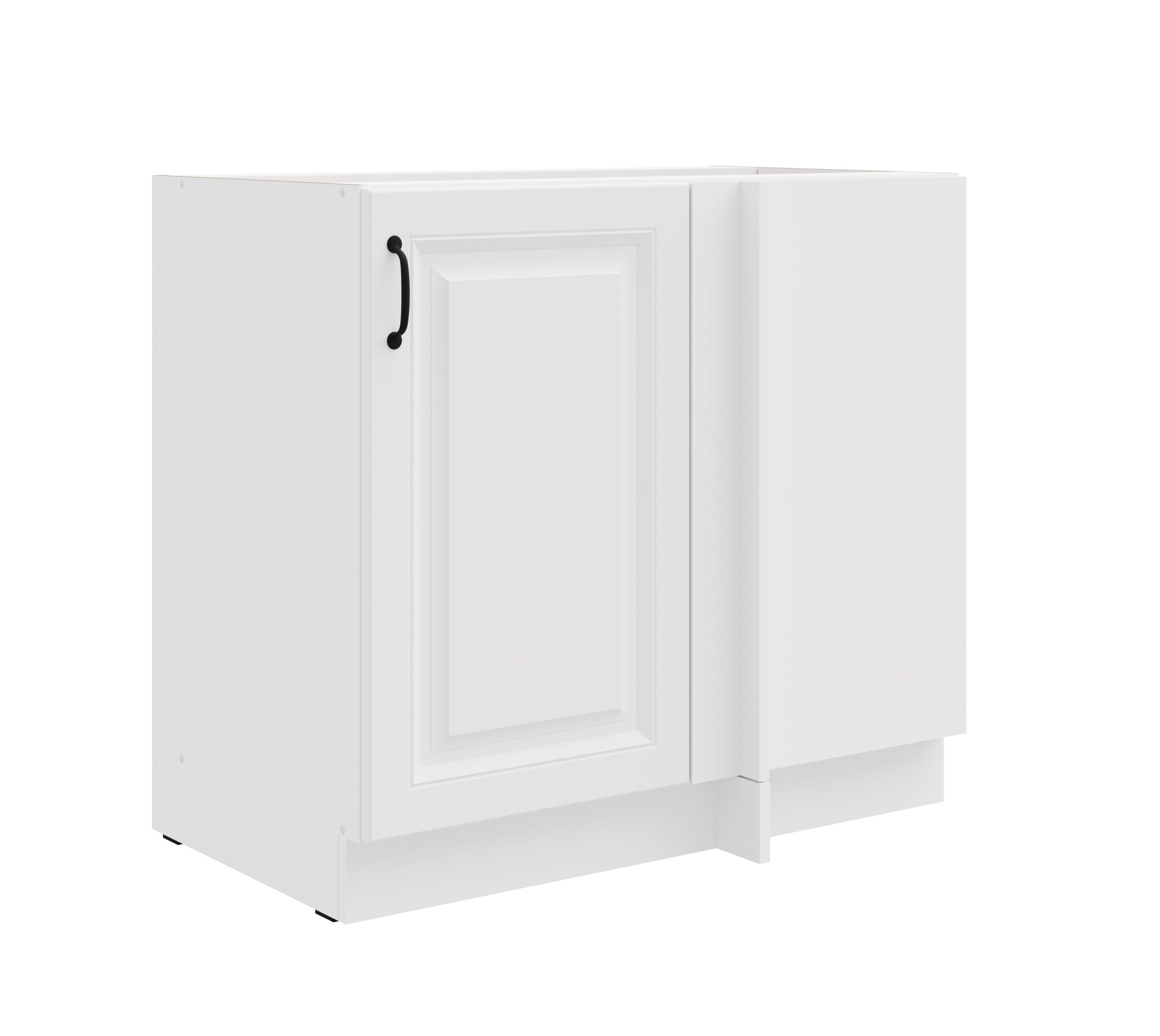 Eckschrank 105cm Stilo Wei&szlig; K&uuml;chenzeile K&uuml;chenblock K&uuml;che Landhaus Einbauk&uuml;che - Bild 1
