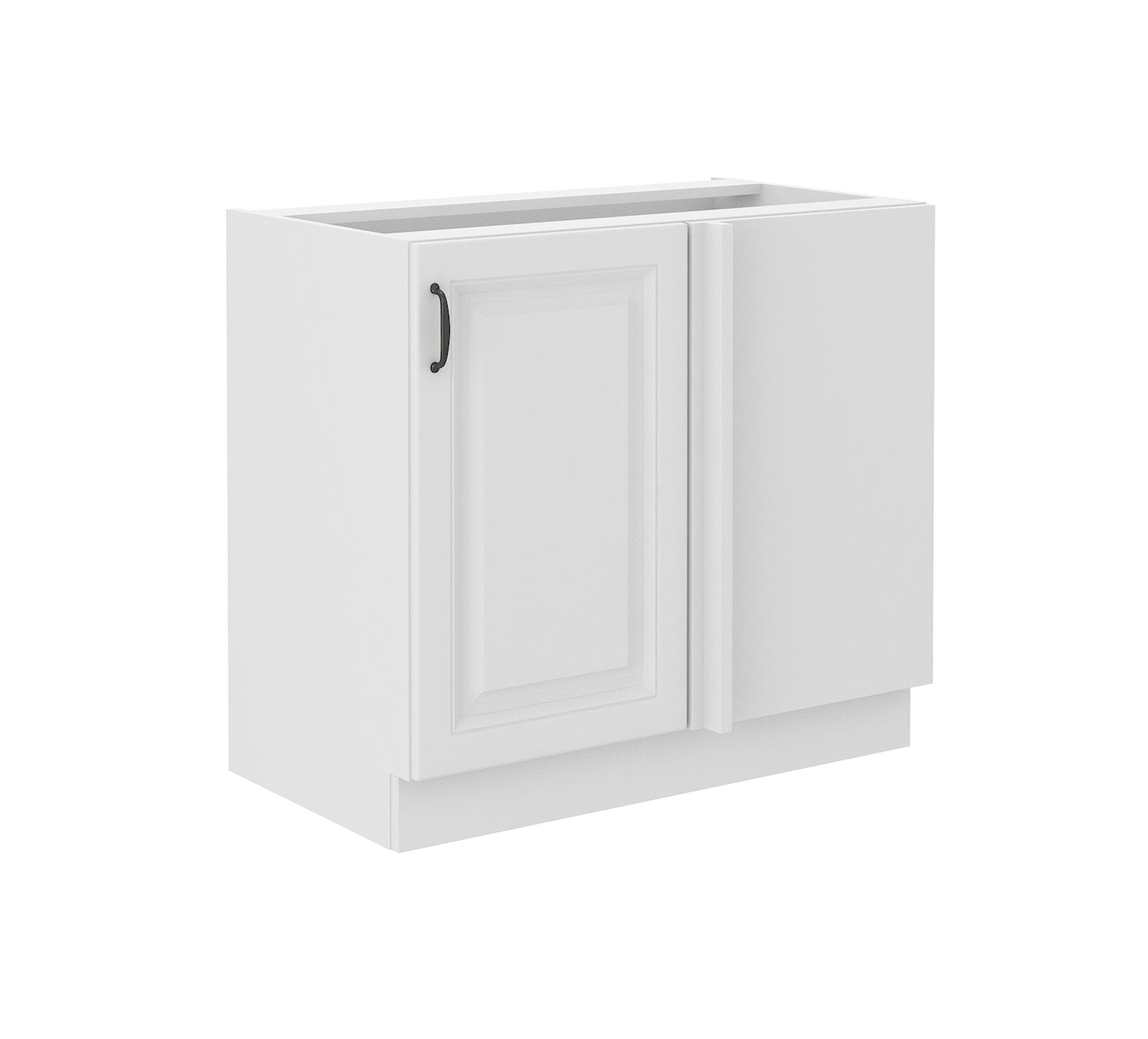Eckschrank 105cm Stilo Weiß Küchenzeile Küchenblock Küche Landhaus Einbauküche